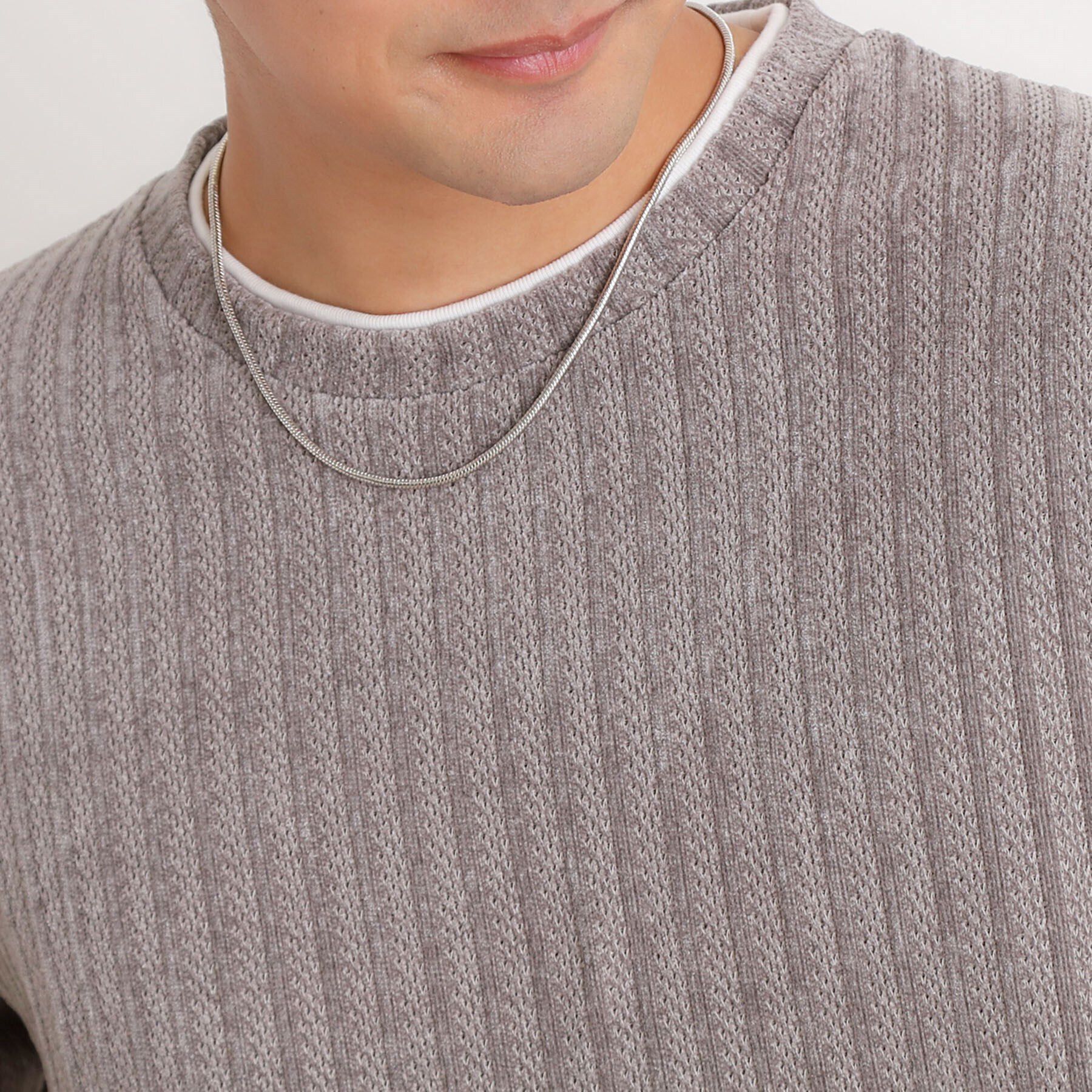 THE SHOP TK「シルバーアソートチェーンネックレス ユニセックス」|ネックレス|