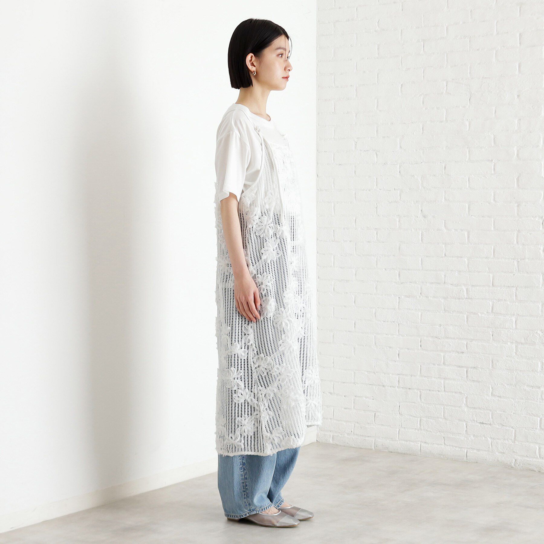 THE SHOP TK「3Dレースキャミワンピ」|ワンピース|