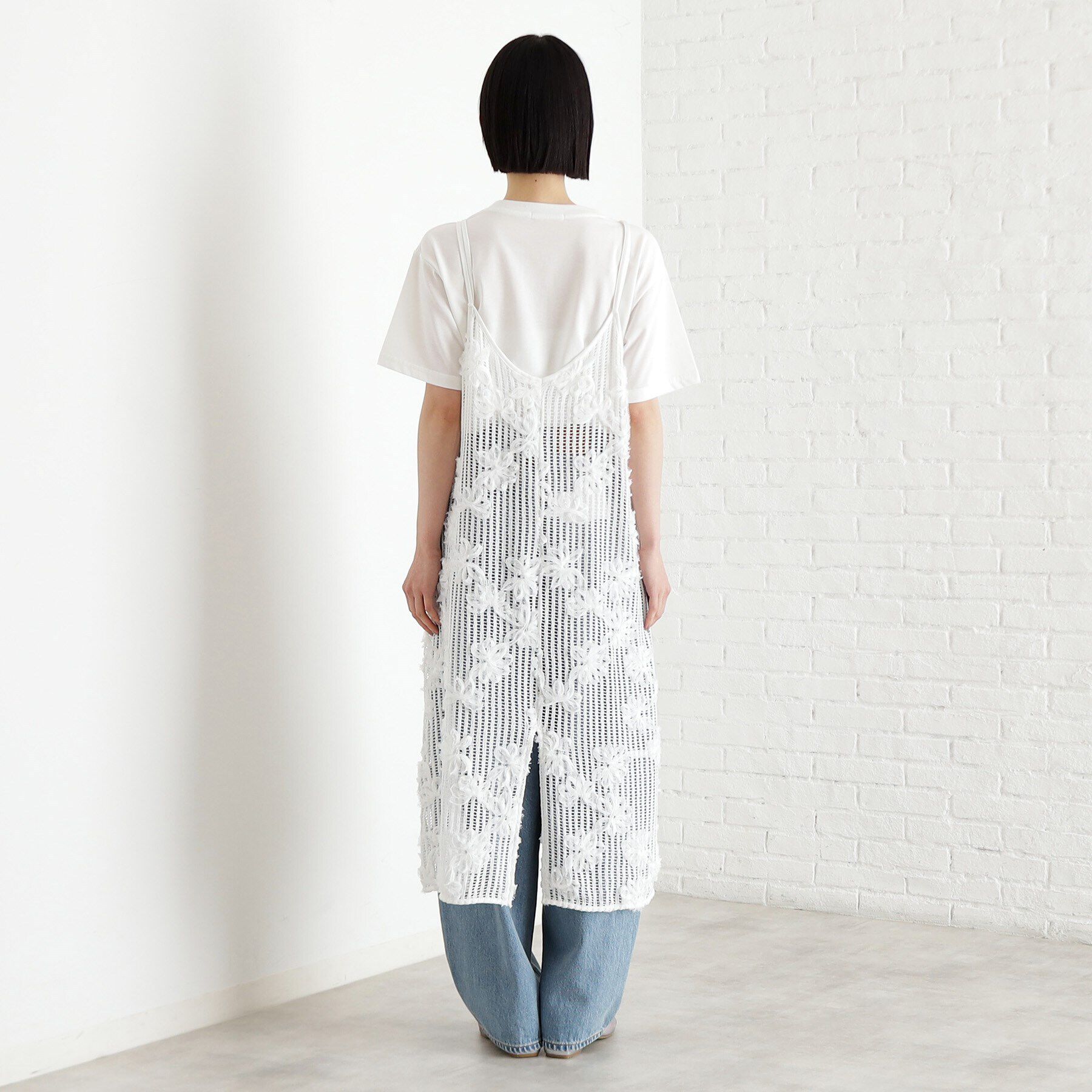 THE SHOP TK「3Dレースキャミワンピ」|ワンピース|