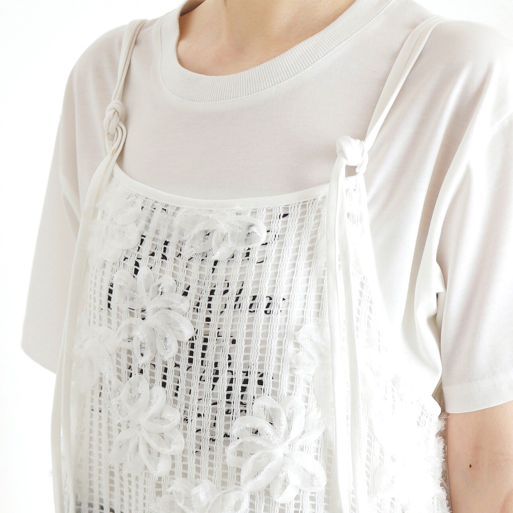 THE SHOP TK「3Dレースキャミワンピ」|ワンピース|