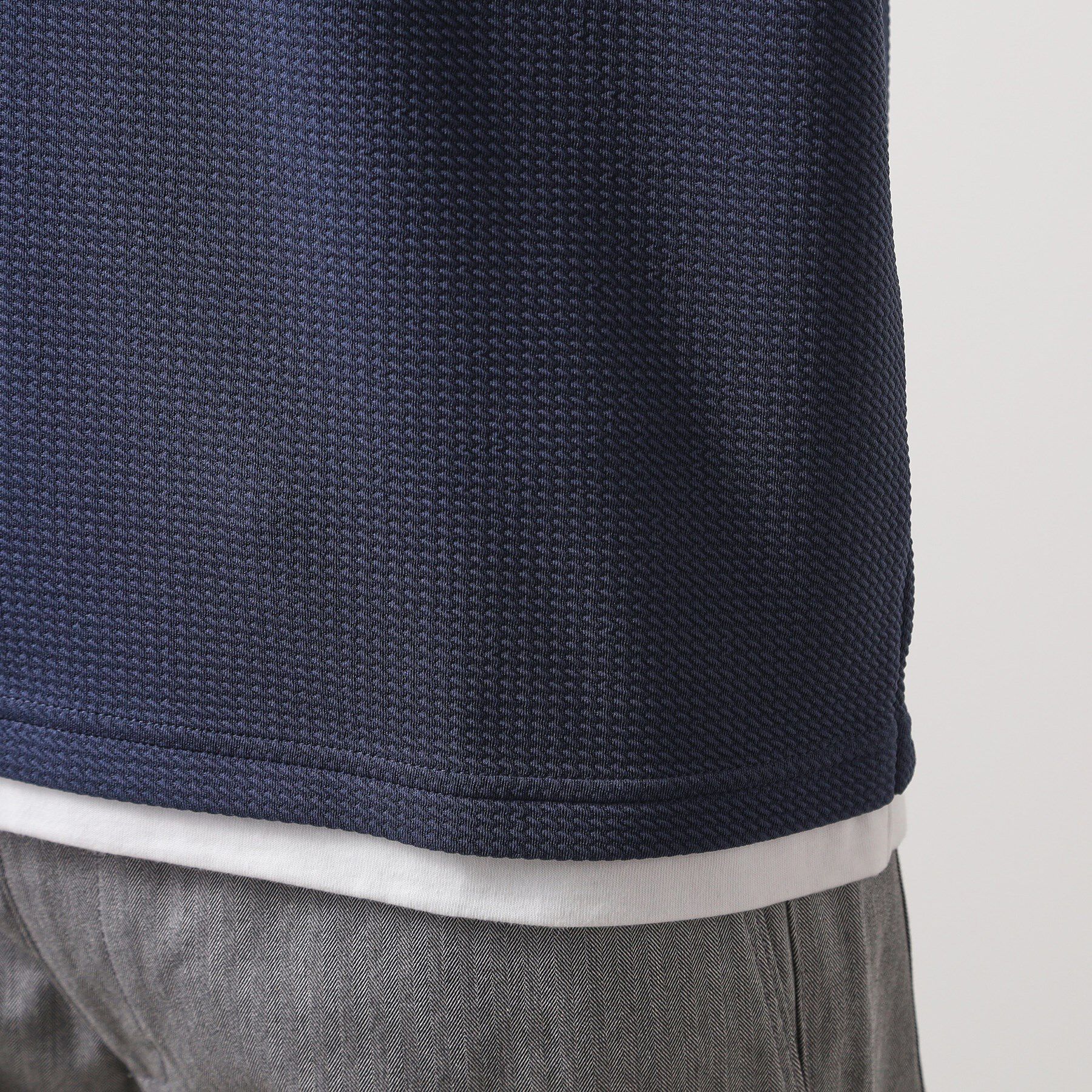 THE SHOP TK「ミニフクレキーネック半袖Tシャツ」|Tシャツ・カットソー|