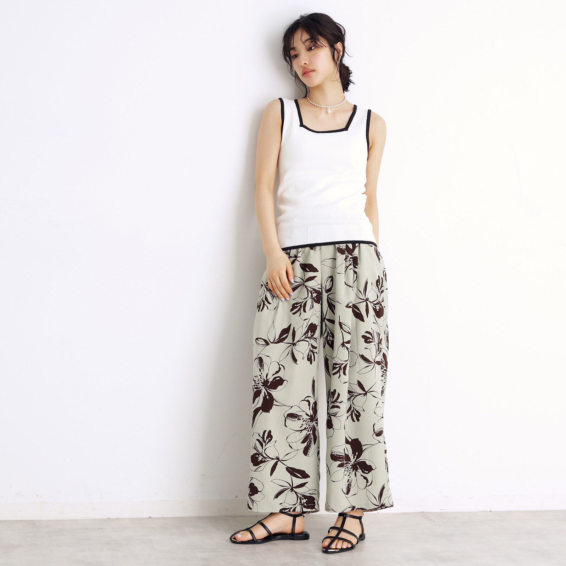 THE SHOP TK「ランダムガータータンク【前後2WAY/洗濯機OK】」|キャミソール|