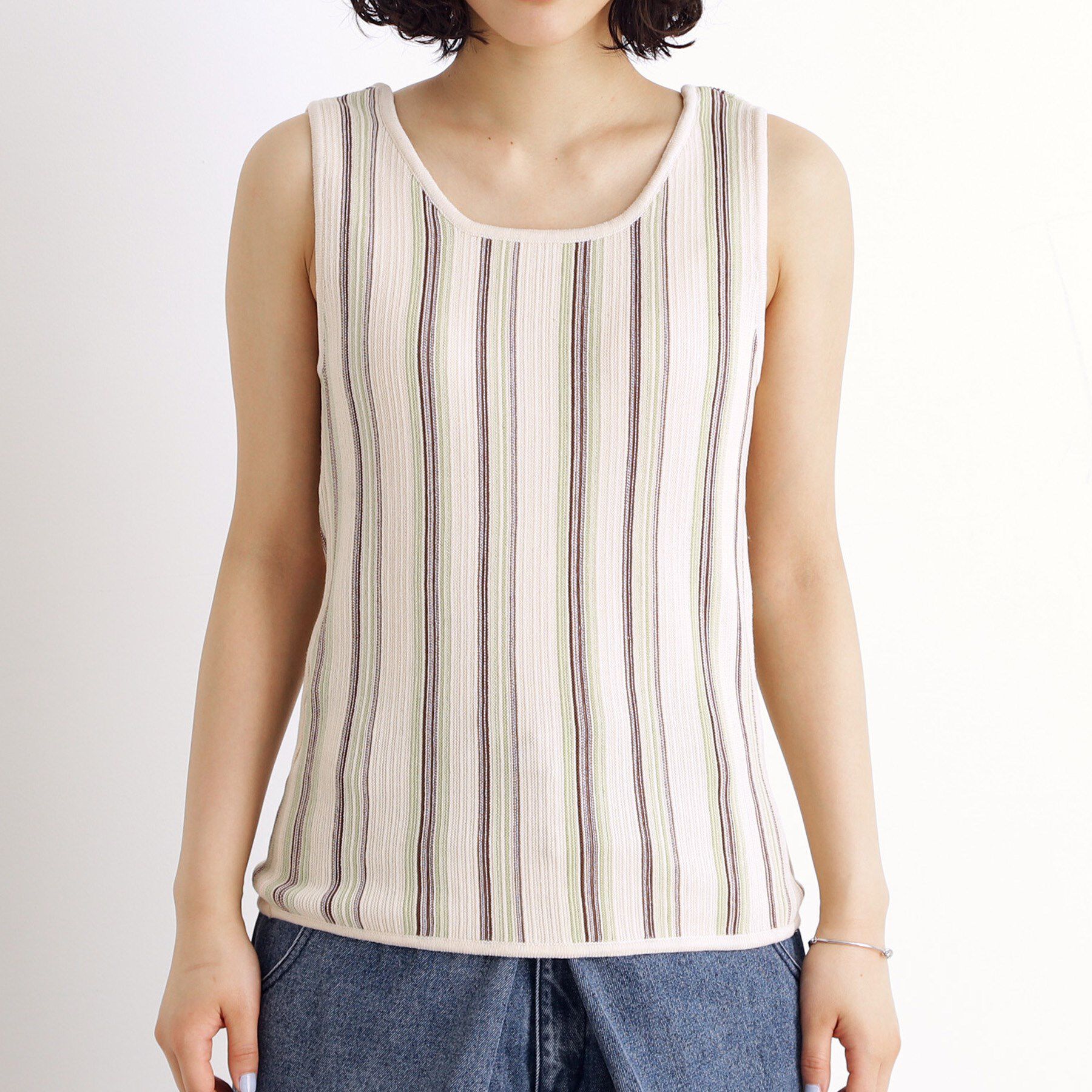 THE SHOP TK「ランダムガータータンク【前後2WAY/洗濯機OK】」|キャミソール|