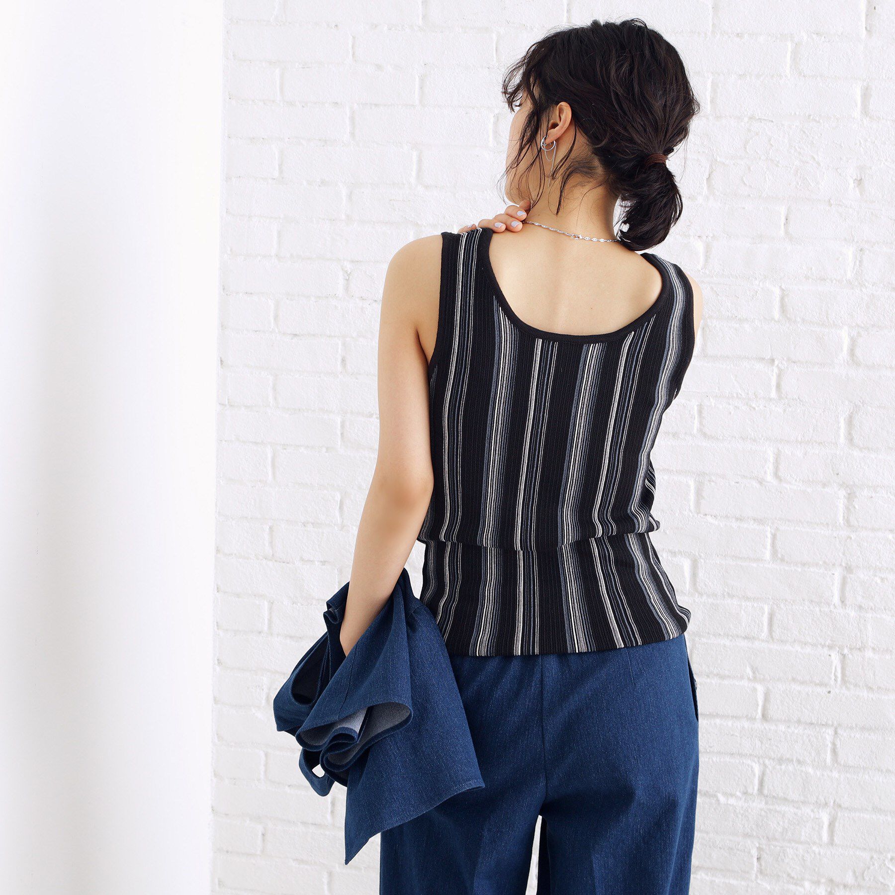 THE SHOP TK「ランダムガータータンク【前後2WAY/洗濯機OK】」|キャミソール|