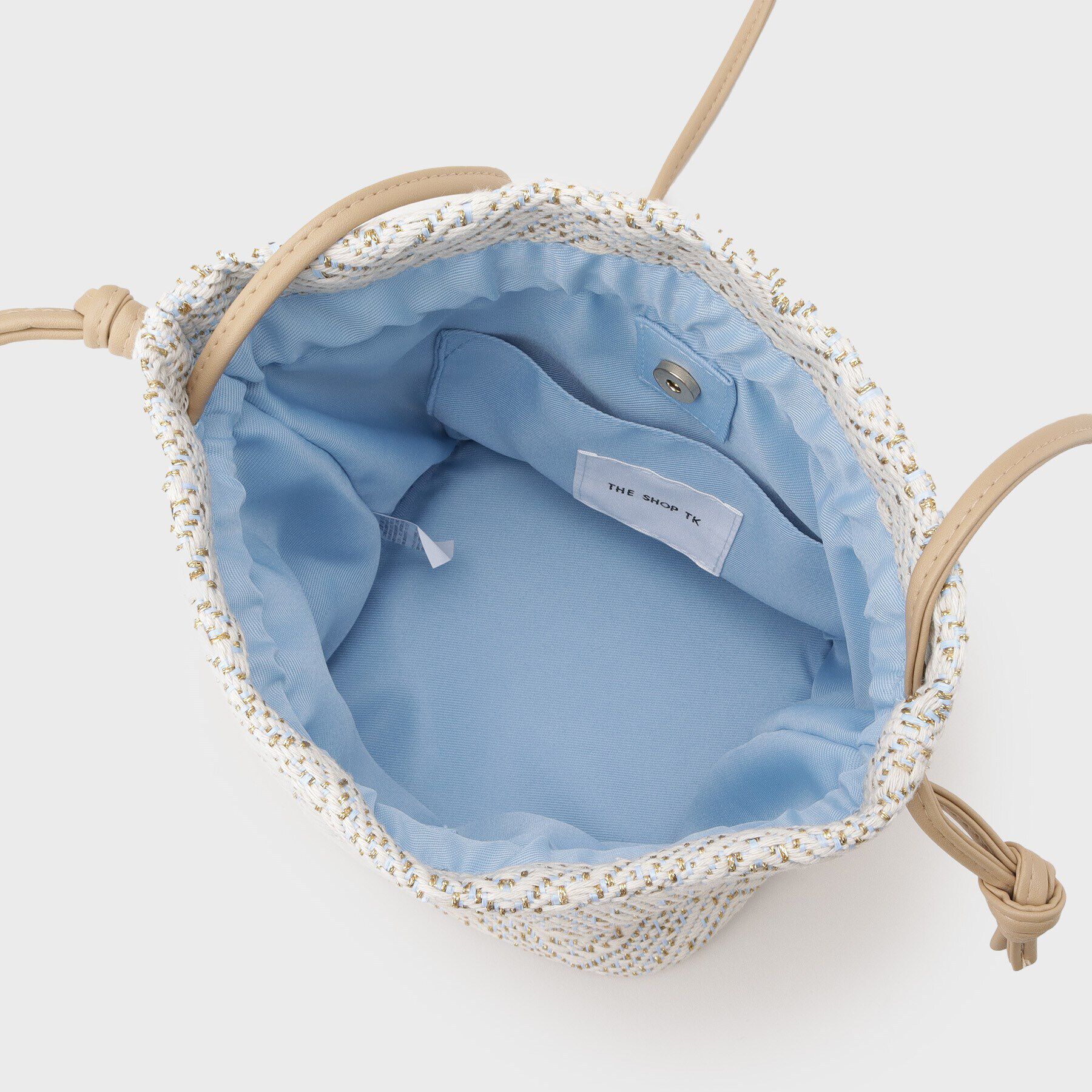 THE SHOP TK「ラメ幾何柄ショルダー巾着バッグ」|ショルダー・メッセンジャー|