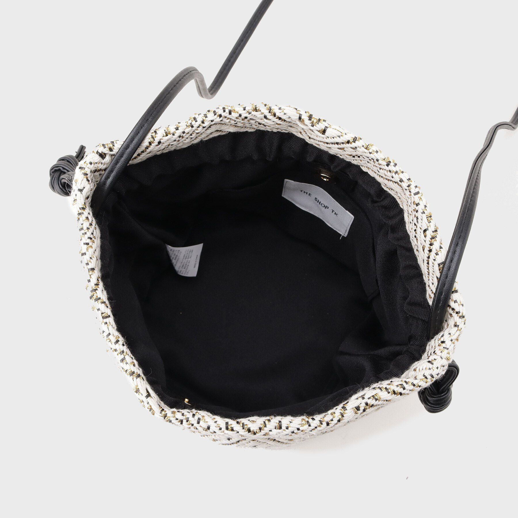 THE SHOP TK「ラメ幾何柄ショルダー巾着バッグ」|ショルダー・メッセンジャー|