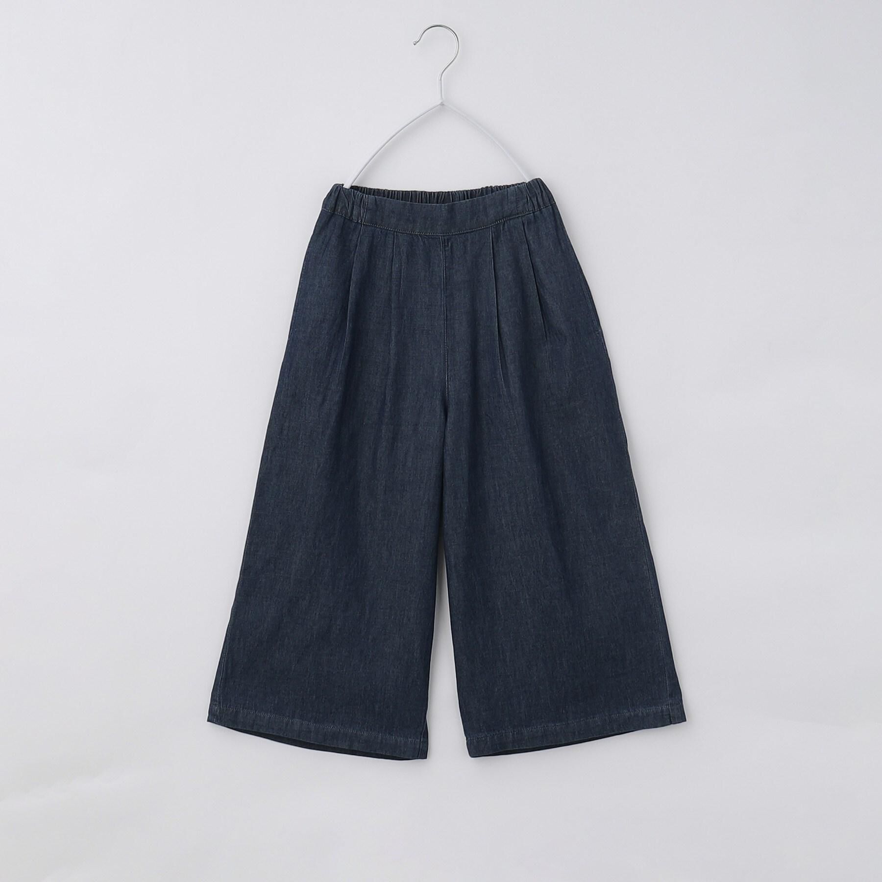 THE SHOP TK「【120-150】デニム＆花柄スカーチョ/ママとおそろい・洗濯機OK」|その他|