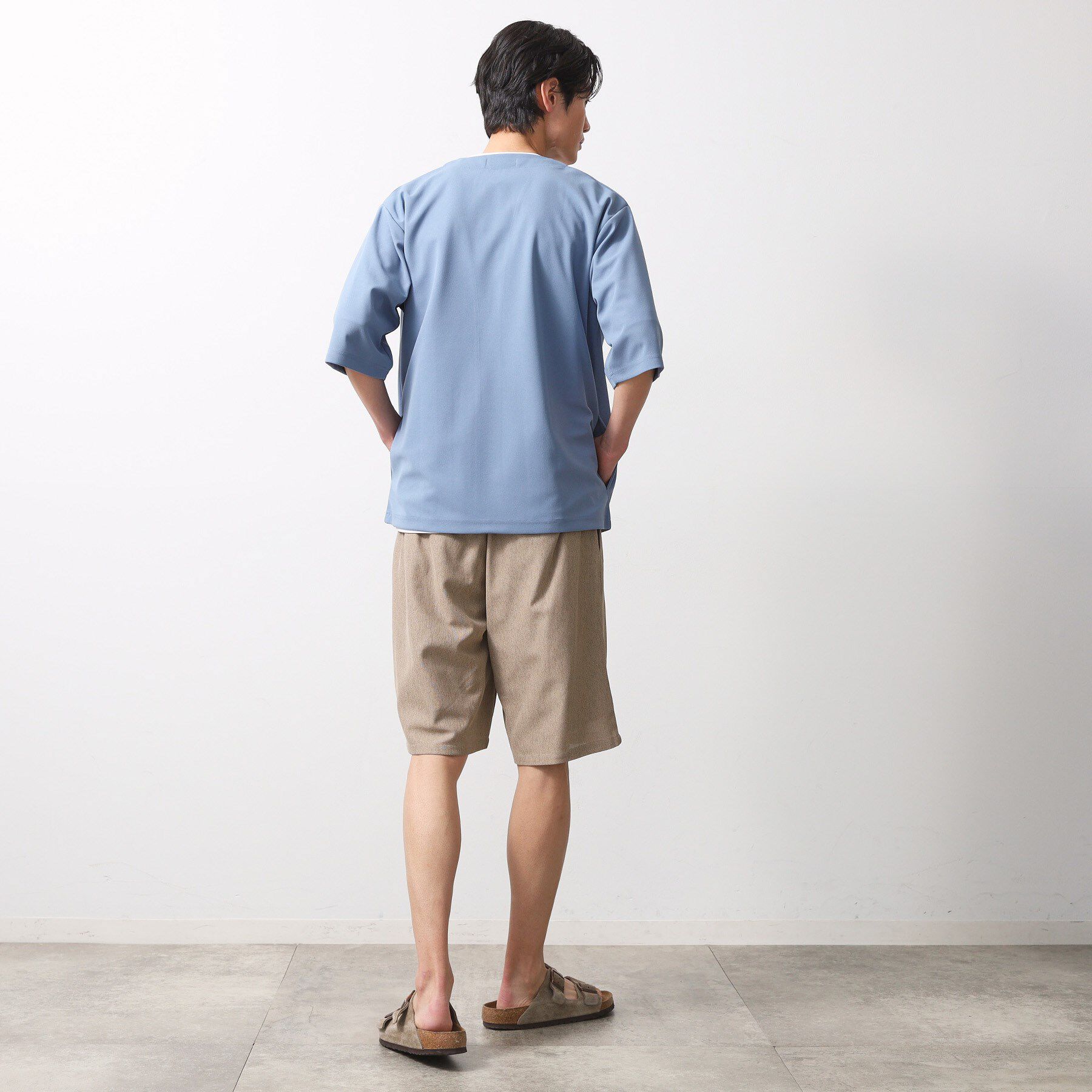 THE SHOP TK「シャリルジャージショートパンツ 洗濯機OK/吸水速乾/イージーケア/セットアップ可」|その他|