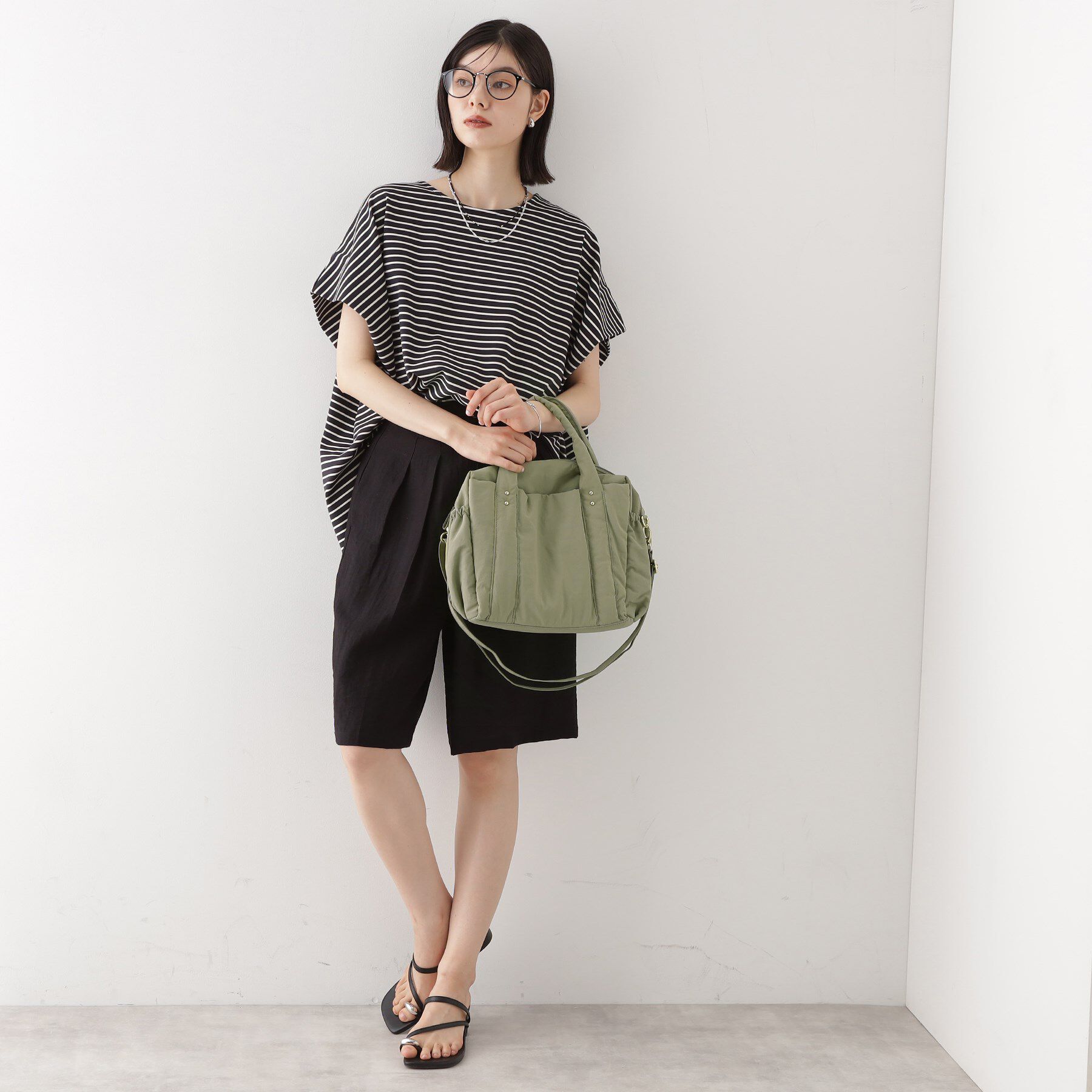 THE SHOP TK「【10ポケット/2WAY】ワッシャーナイロンバッグ」|ハンドバッグ|