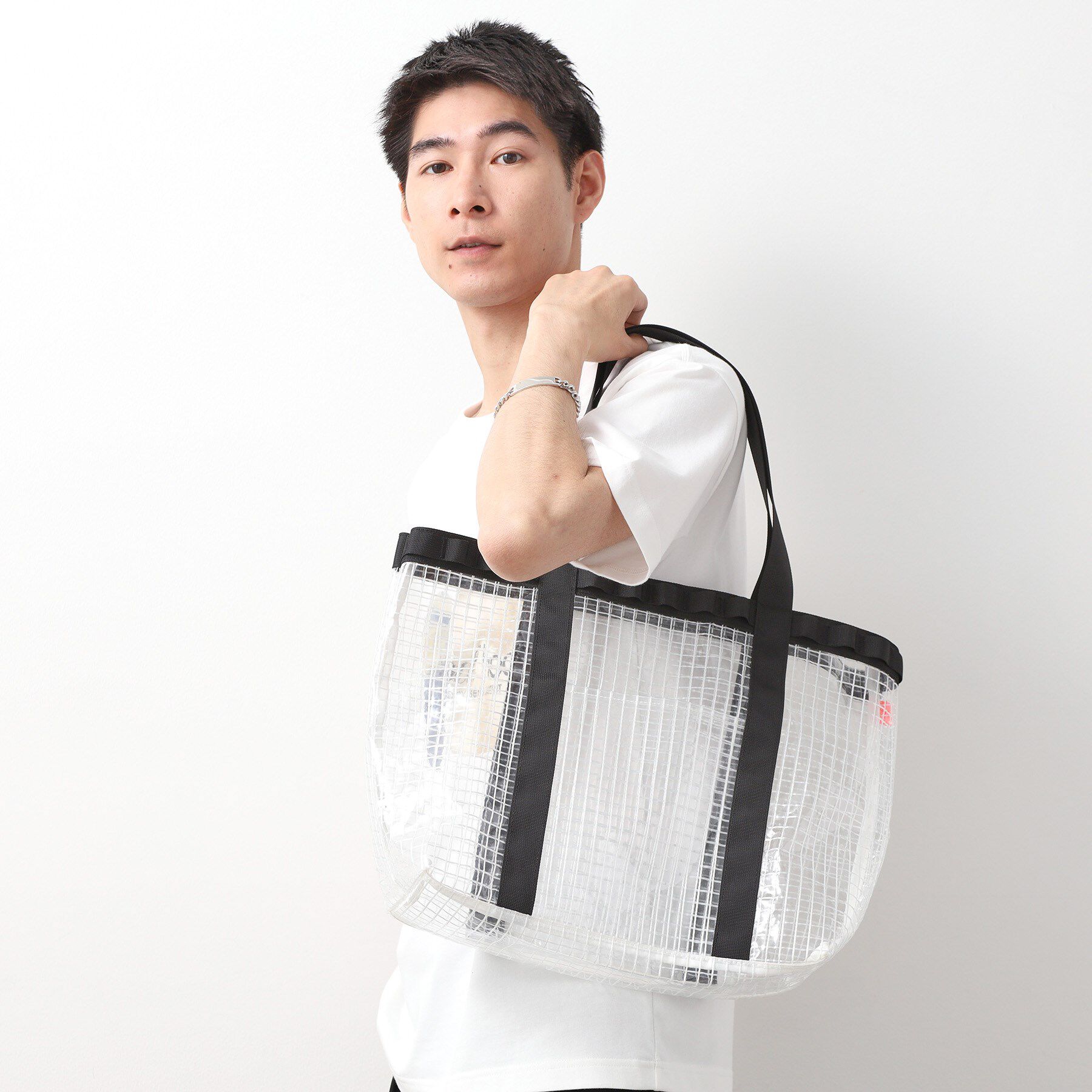 THE SHOP TK「PVCクリアトートバッグ 【ユニセックス／軽量】」|トートバッグ|
