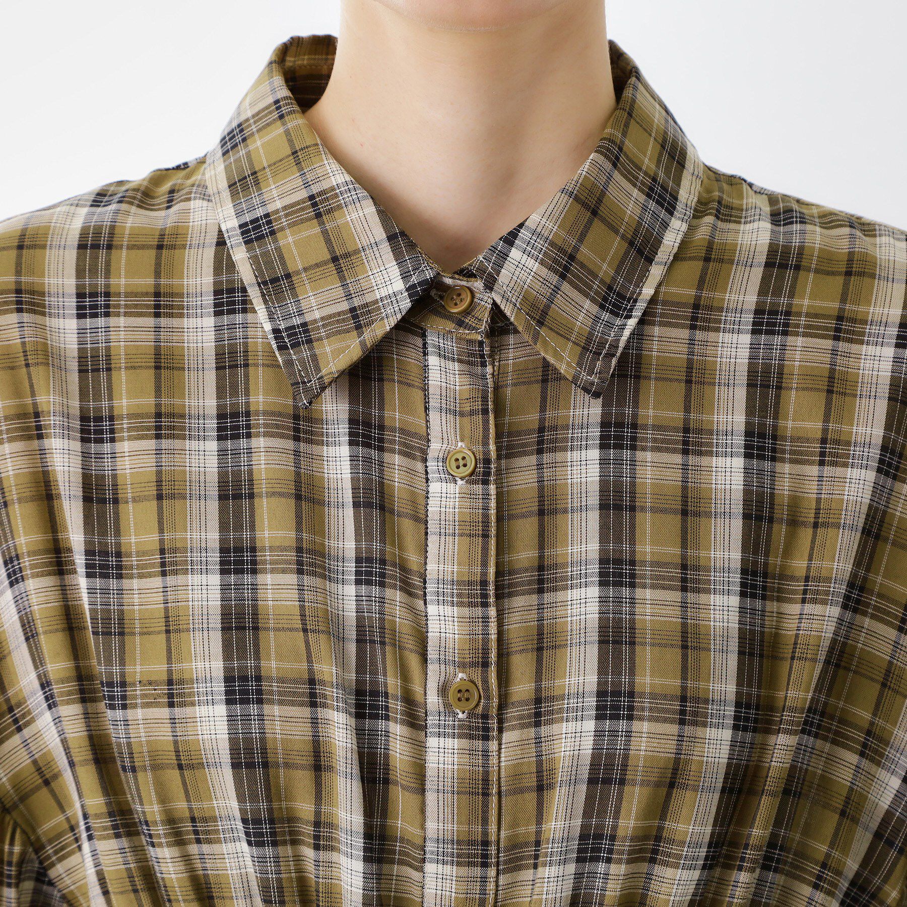 THE SHOP TK「チェック柄チュニックブラウス」|シャツ・ブラウス|