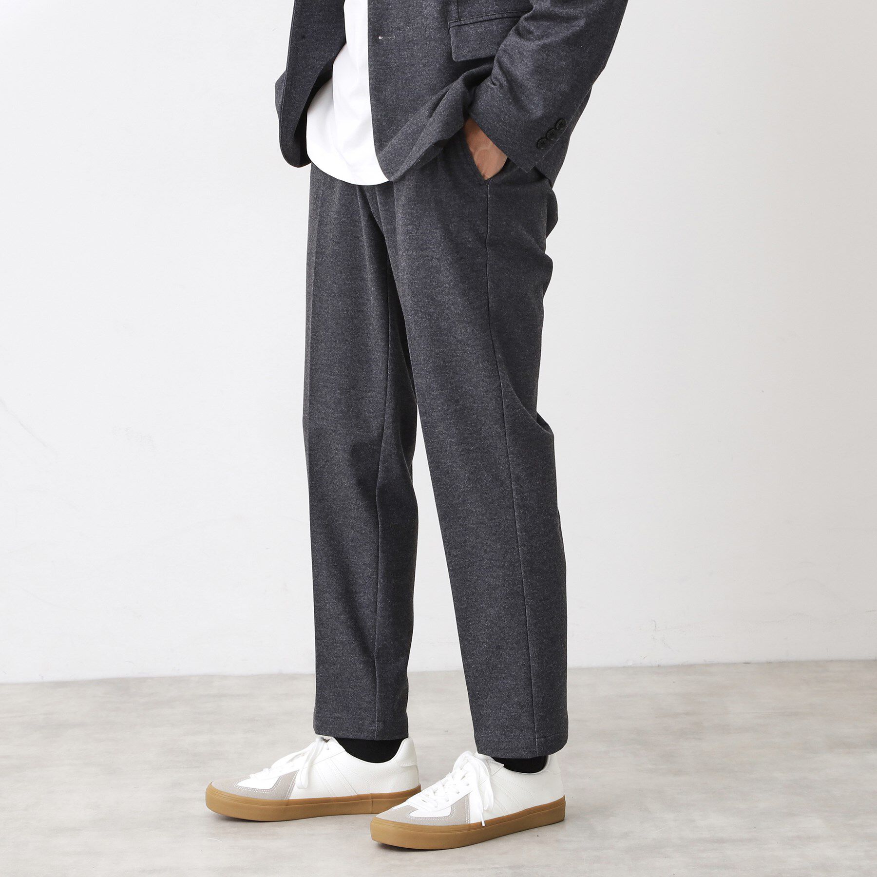 THE SHOP TK「起毛TRジャージスラックス【洗濯機OK／ストレッチ／セットアップ可】」|その他|