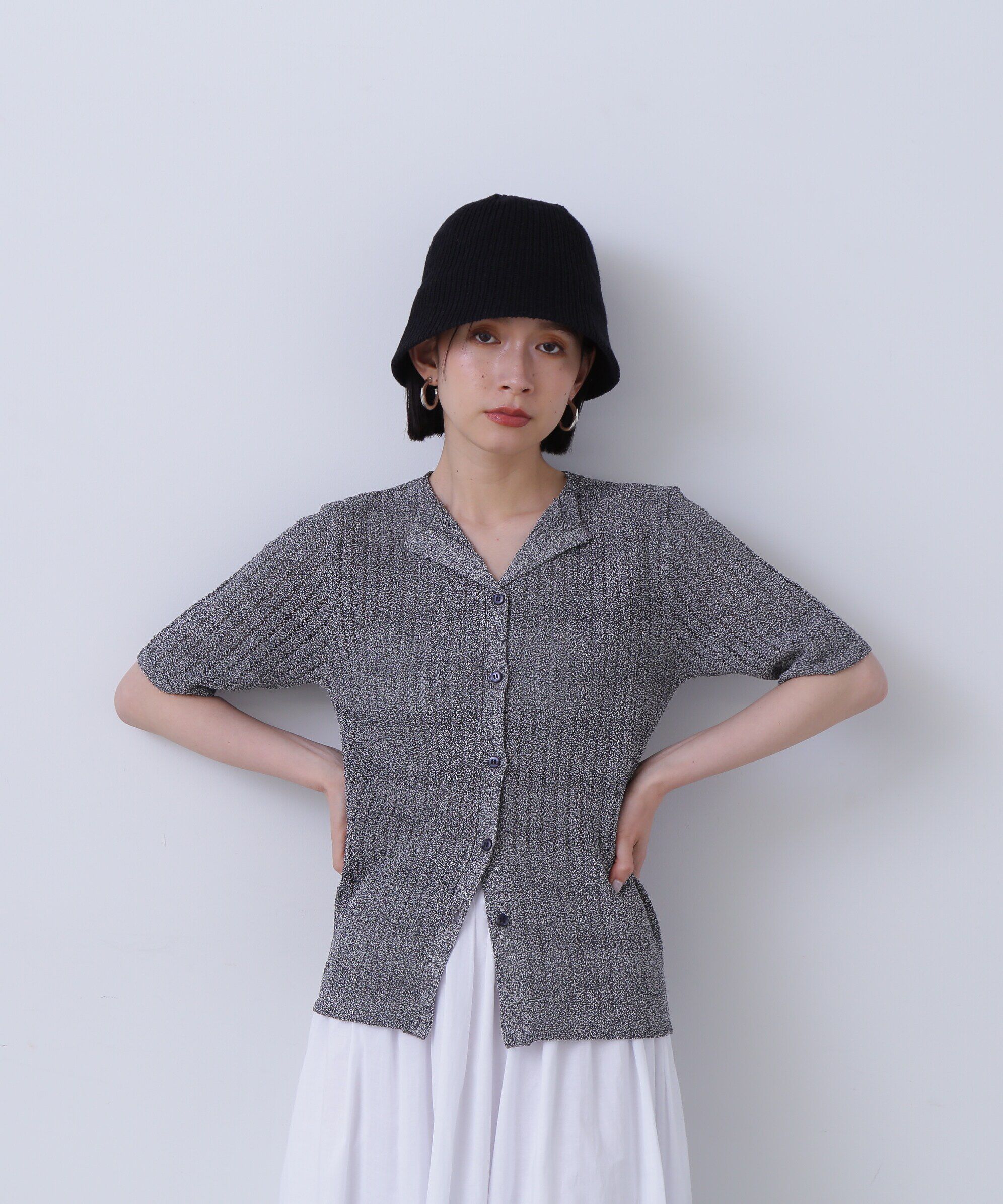  「カイキン柄編みニット」|ニット・セーター|