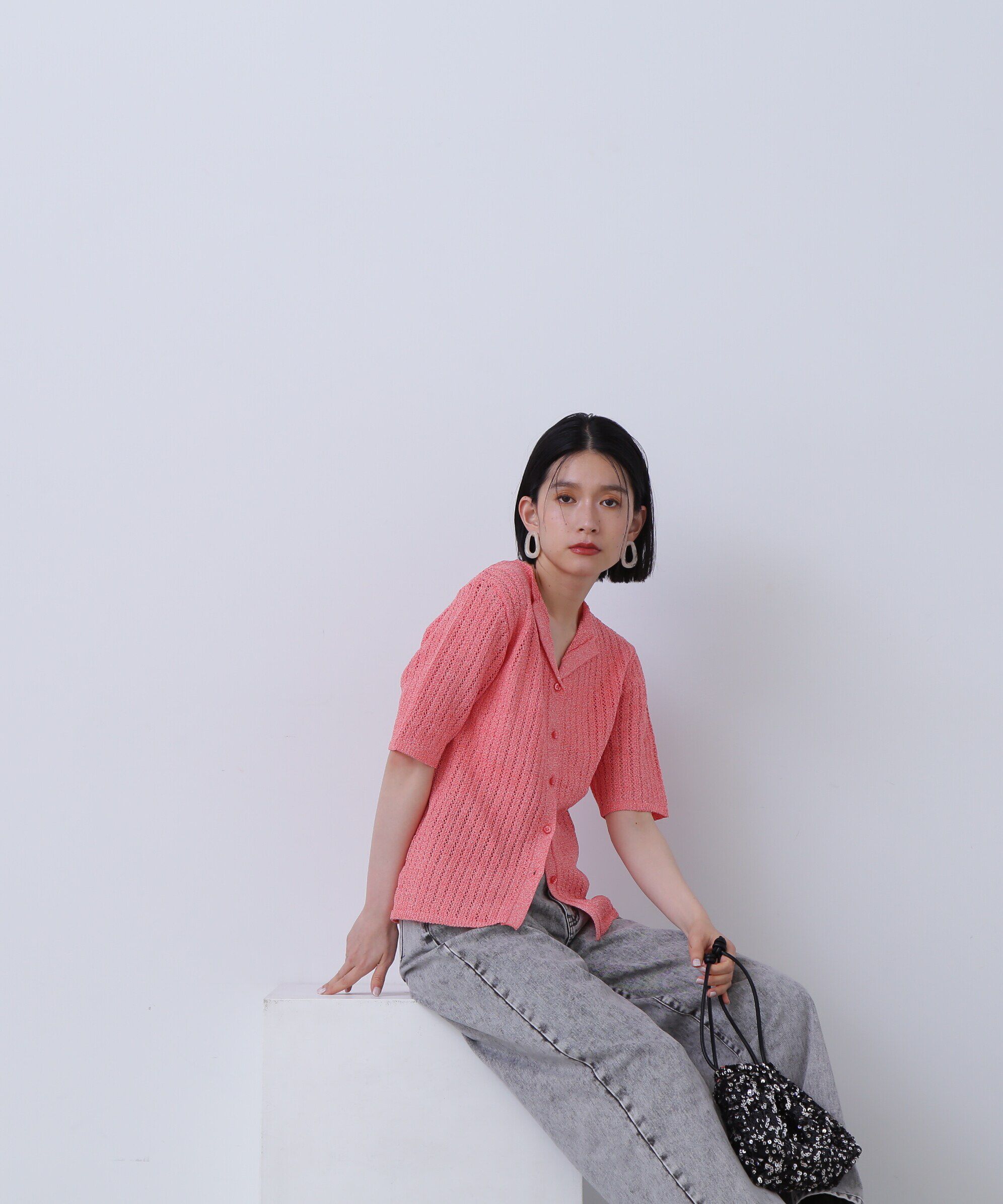  「カイキン柄編みニット」|ニット・セーター|