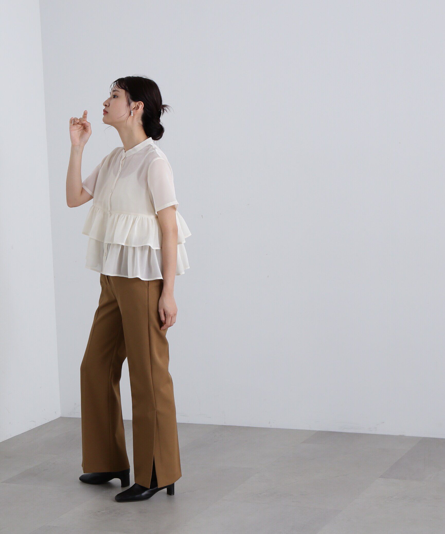  「サイドベントフレアパンツ《S Size Line》」|その他|