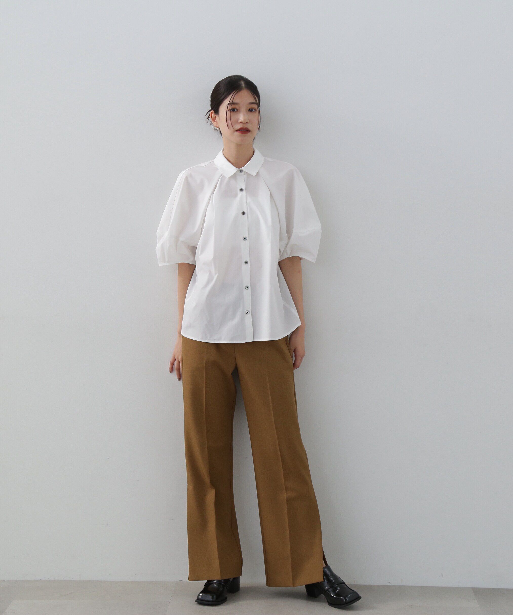  「ランタンスリーブブラウス」|シャツ・ブラウス|