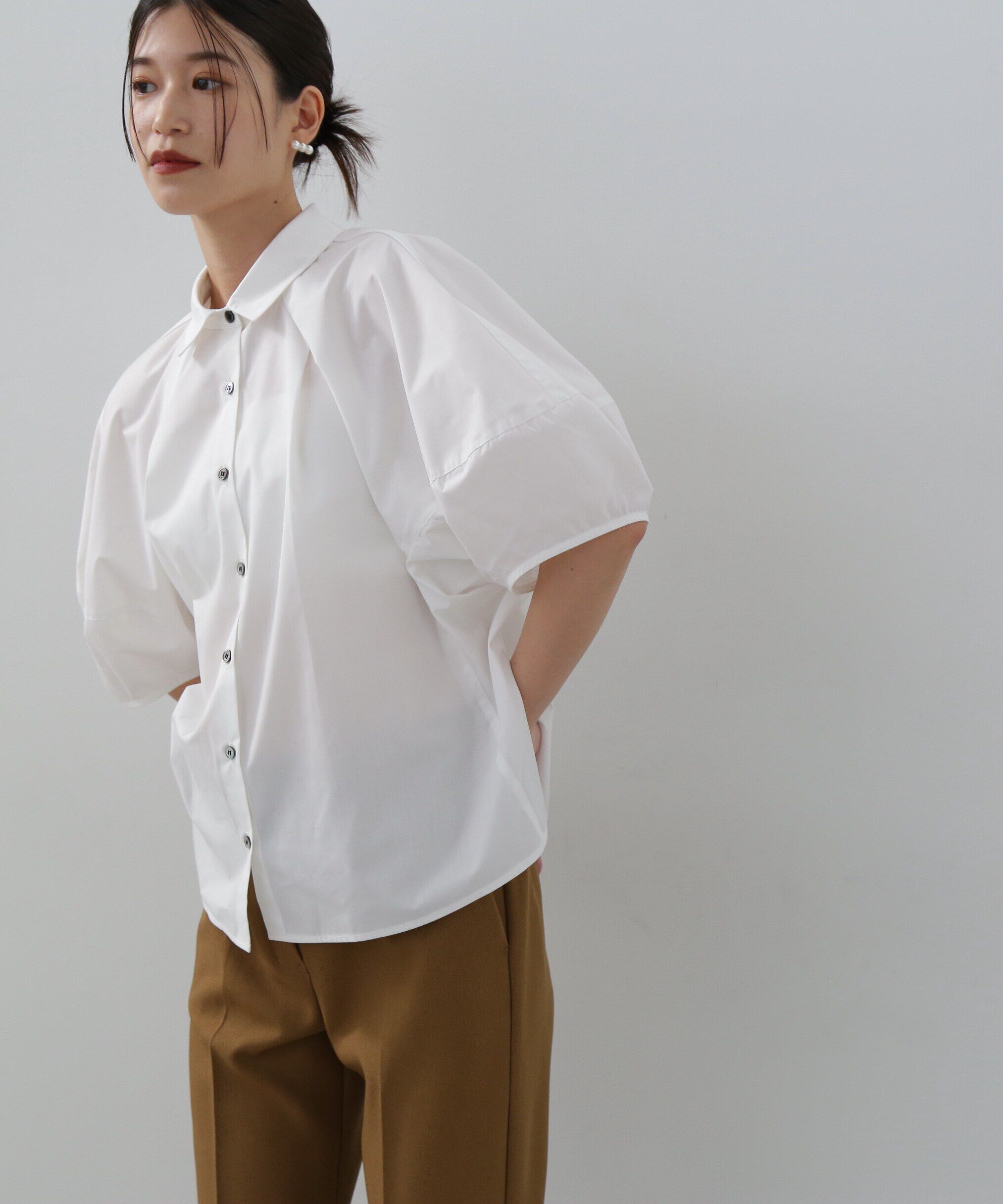  「ランタンスリーブブラウス」|シャツ・ブラウス|