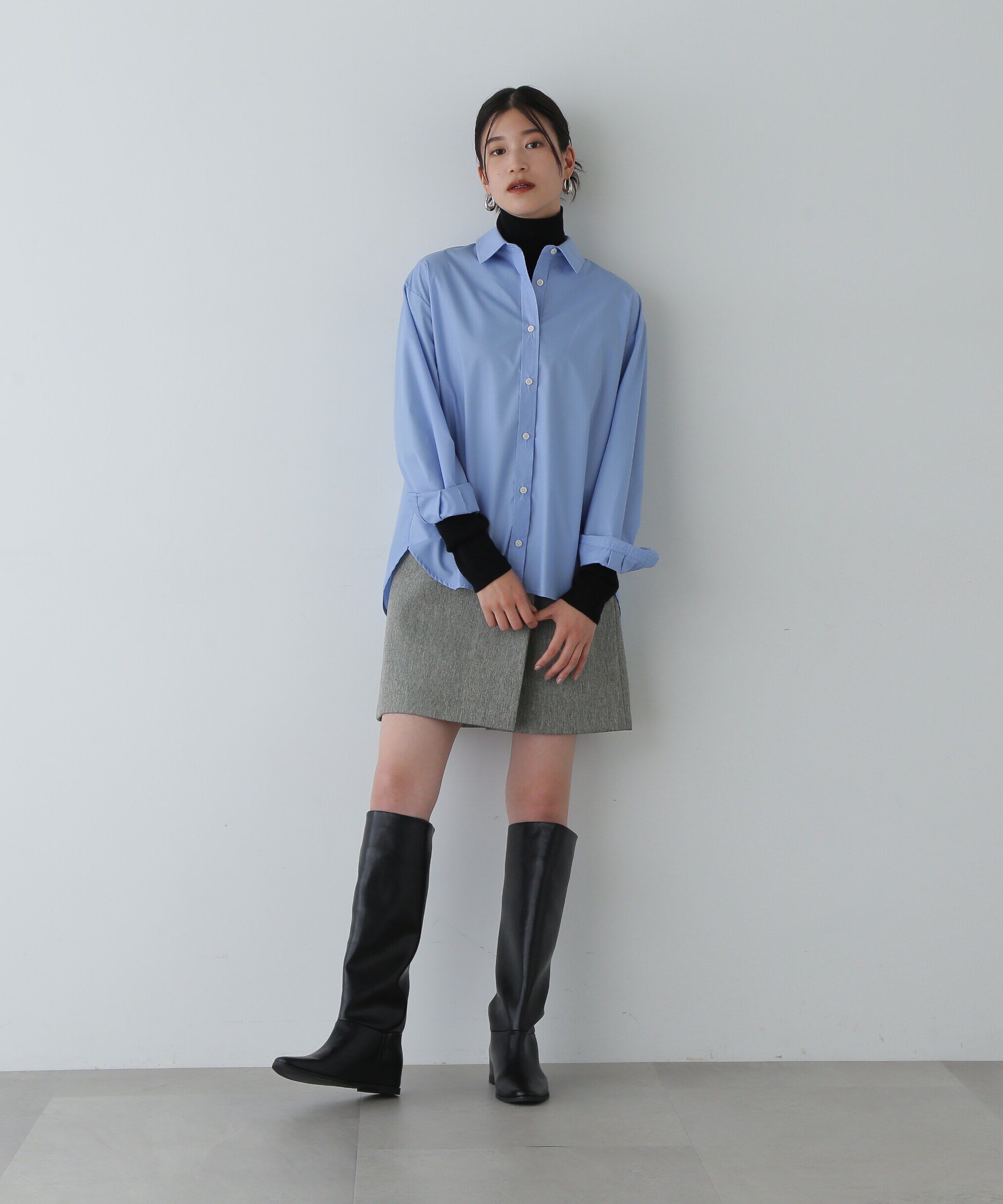  「ウール混ハイネックニット」|ニット・セーター|