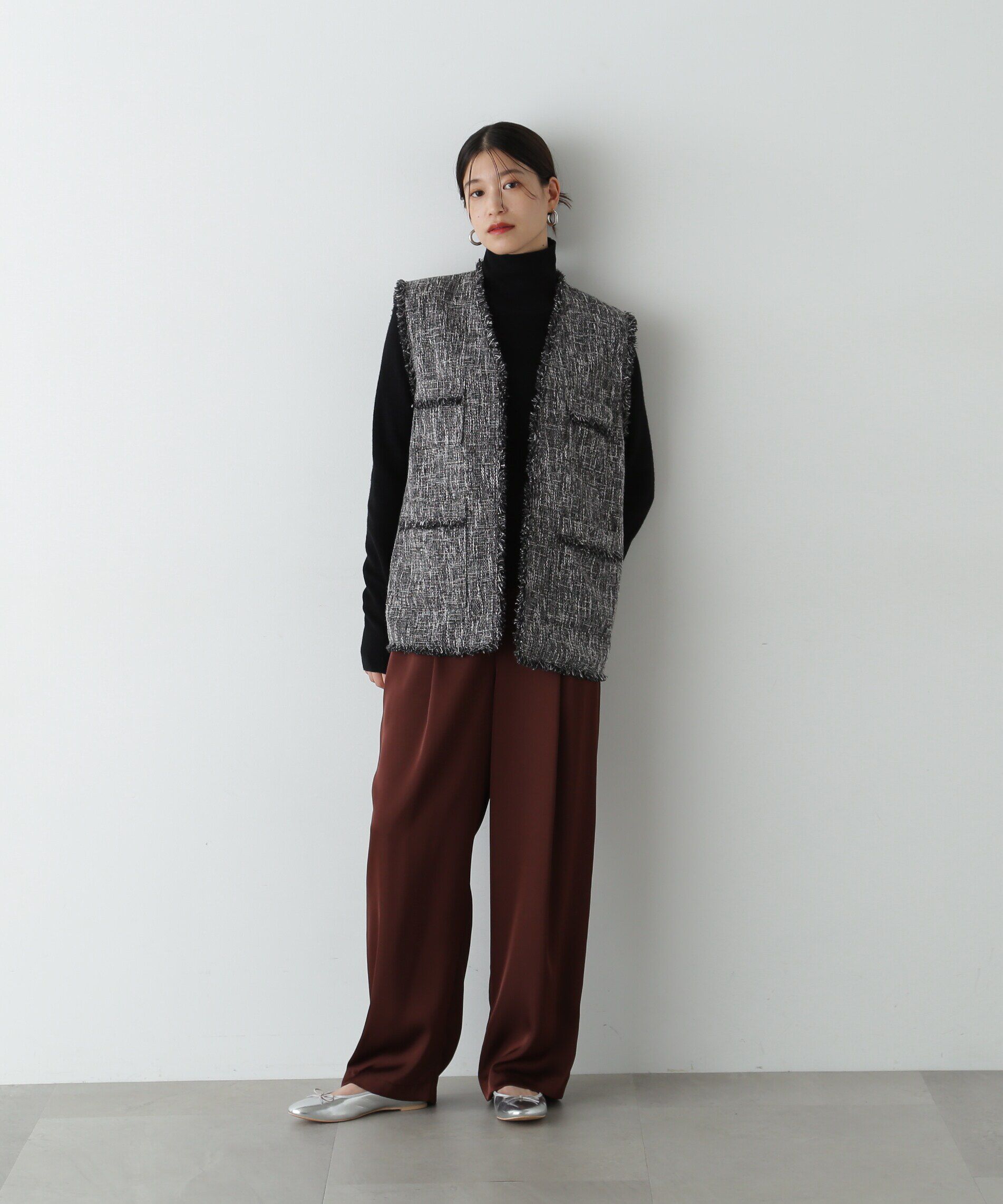  「ウール混ハイネックニット」|ニット・セーター|