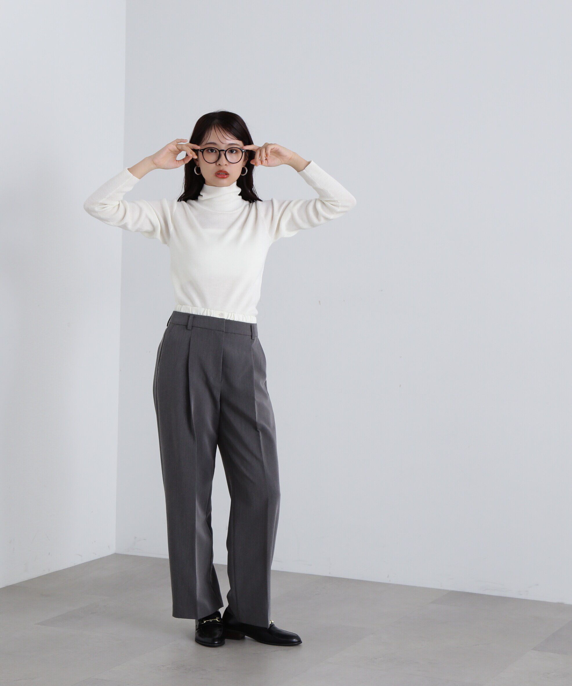  「ウール混ハイネックニット」|ニット・セーター|