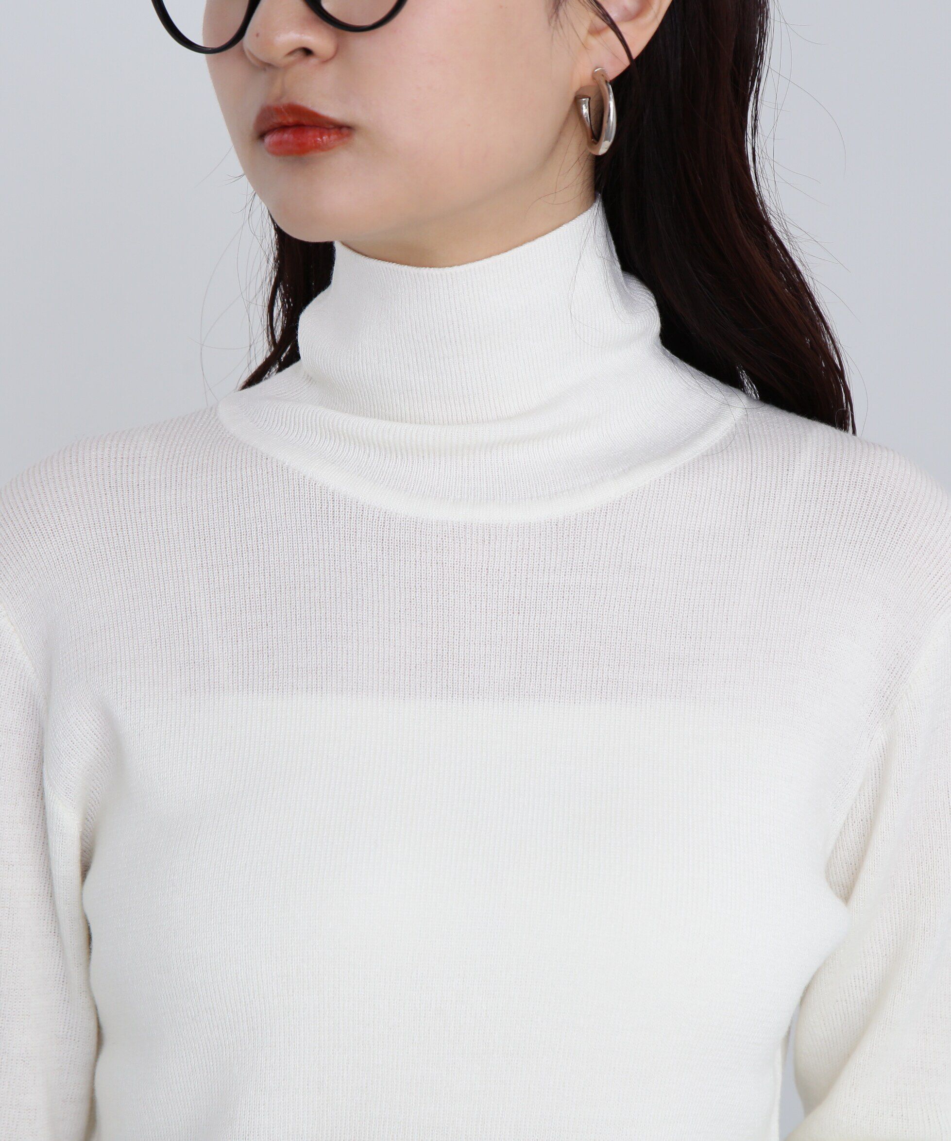  「ウール混ハイネックニット」|ニット・セーター|