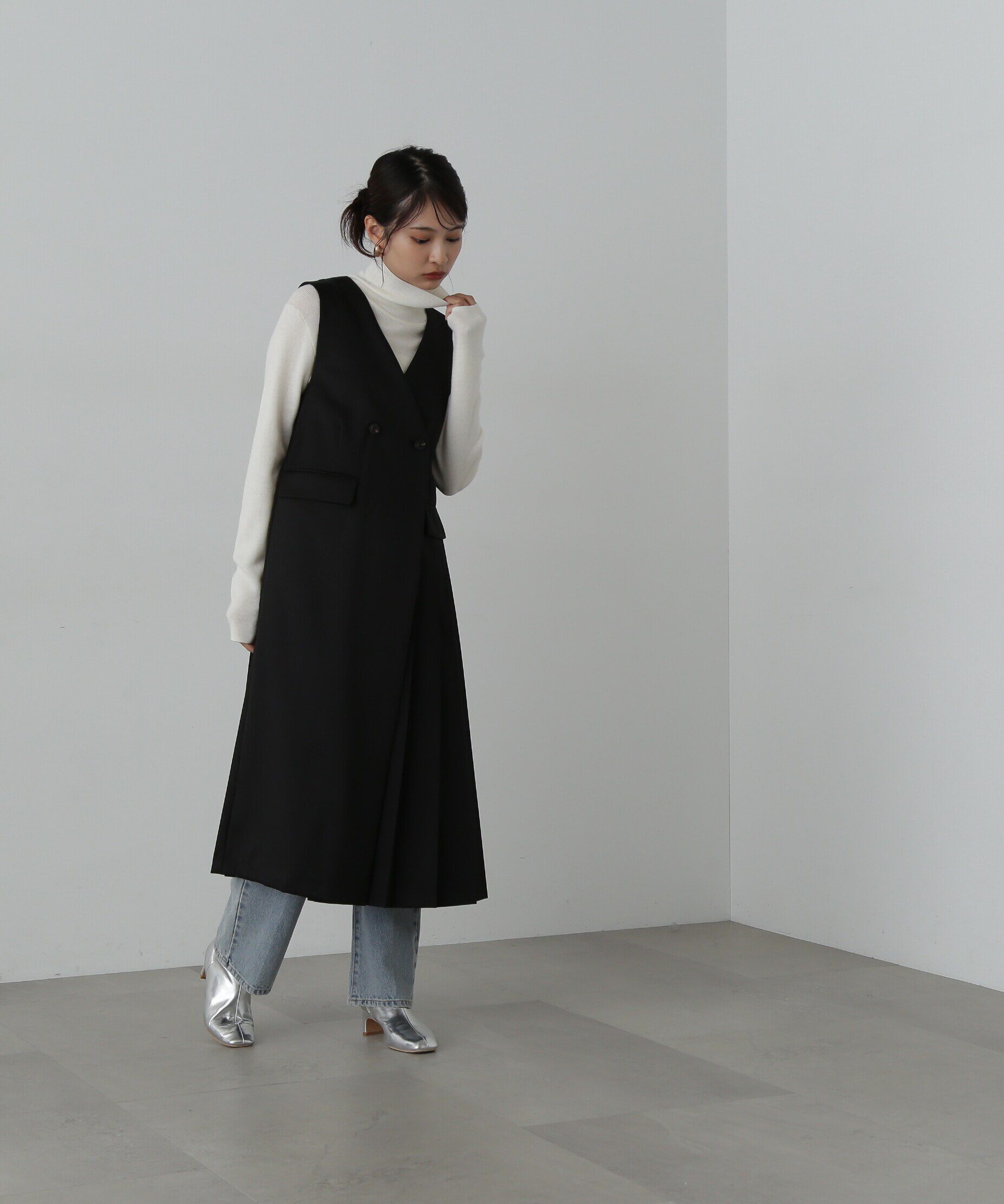  「ウール混ハイネックニット」|ニット・セーター|