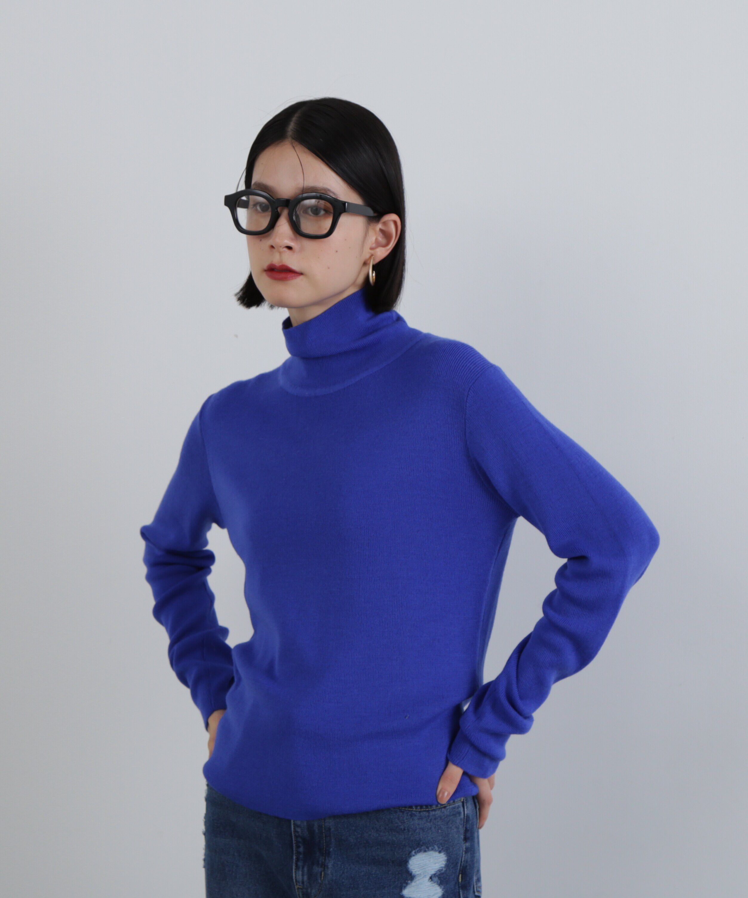  「ウール混ハイネックニット」|ニット・セーター|