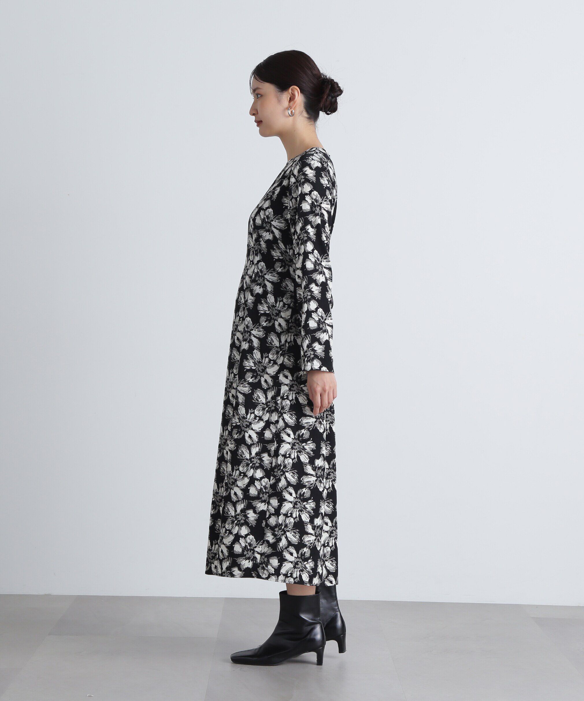  「シアーレイヤードプリントワンピース」|ワンピース|