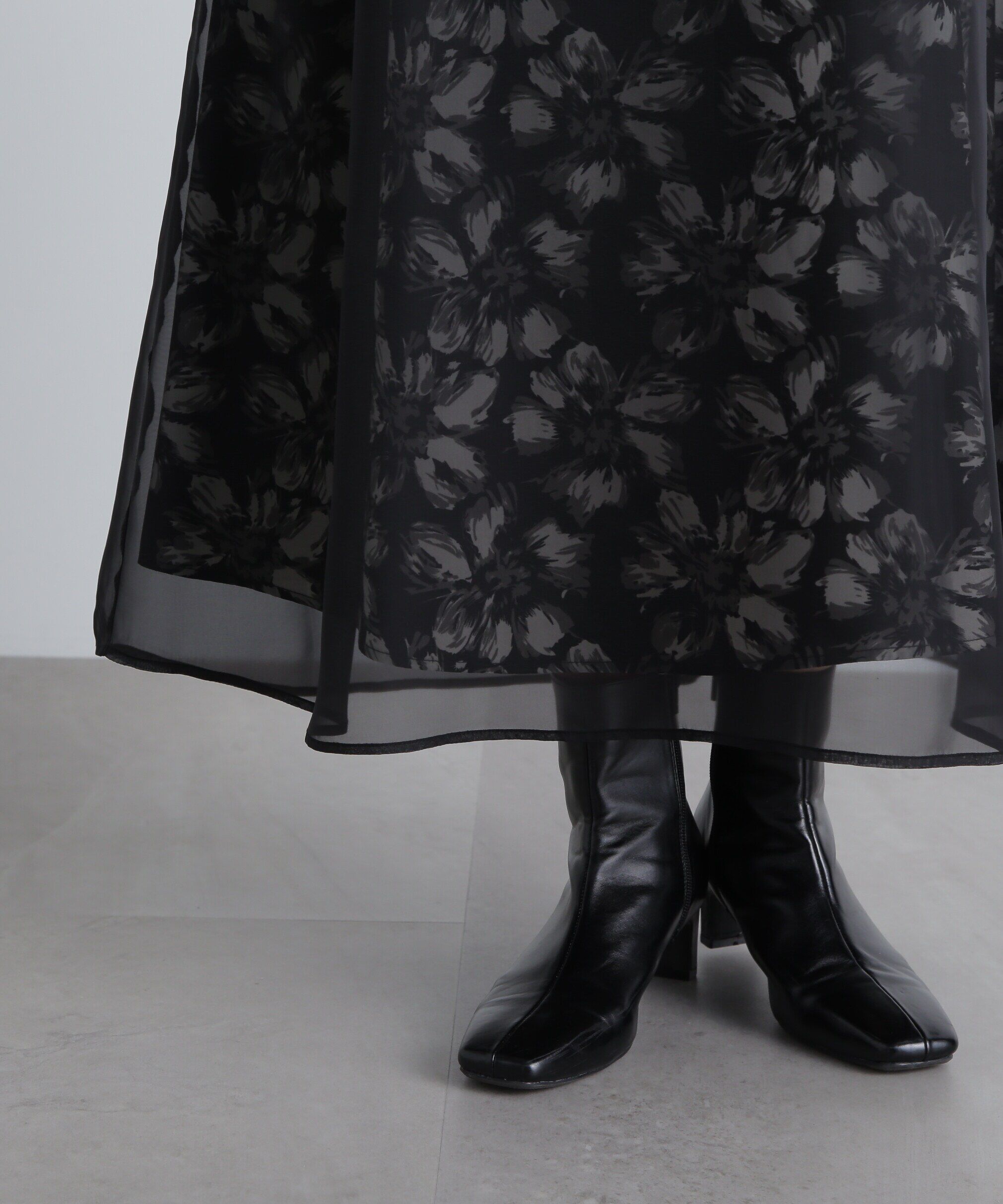  「シアーレイヤードプリントワンピース」|ワンピース|