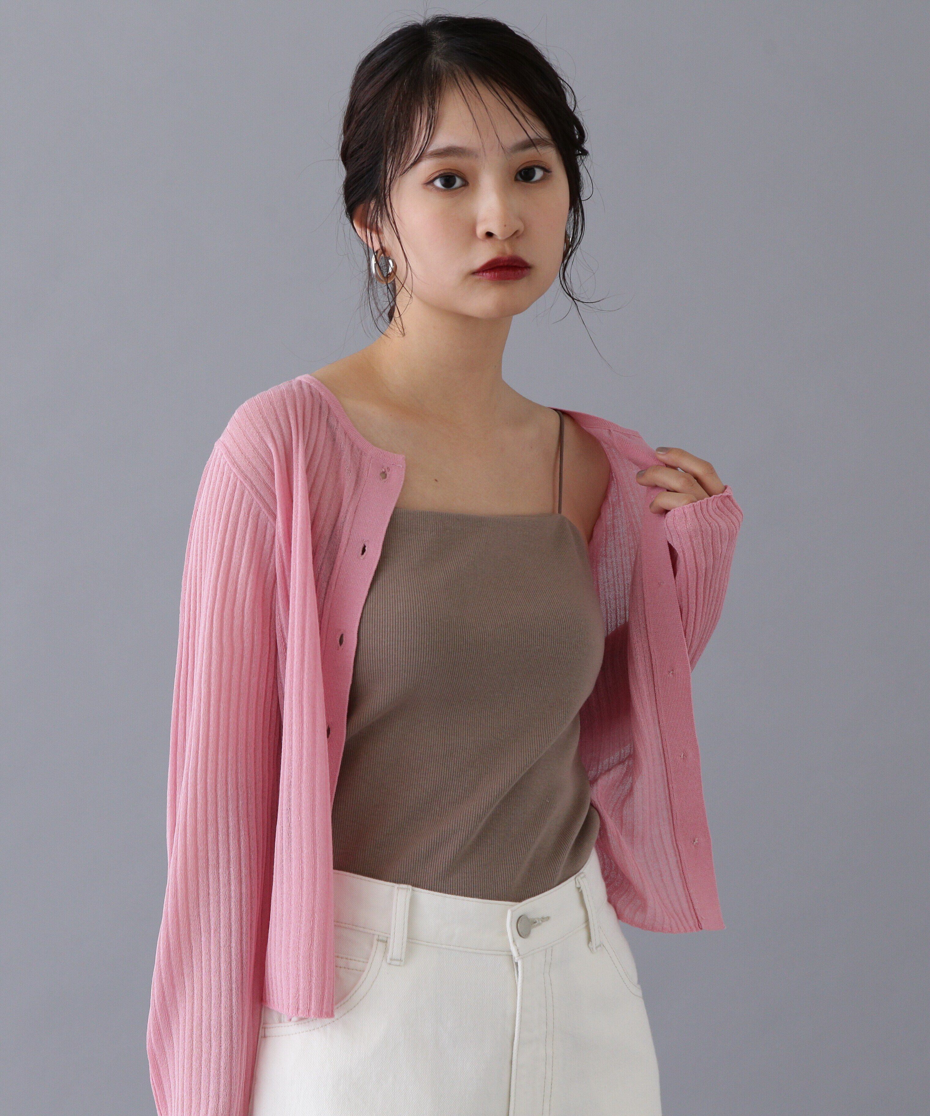  「カップツキテレコカットソー」|Tシャツ・カットソー|ブラウン