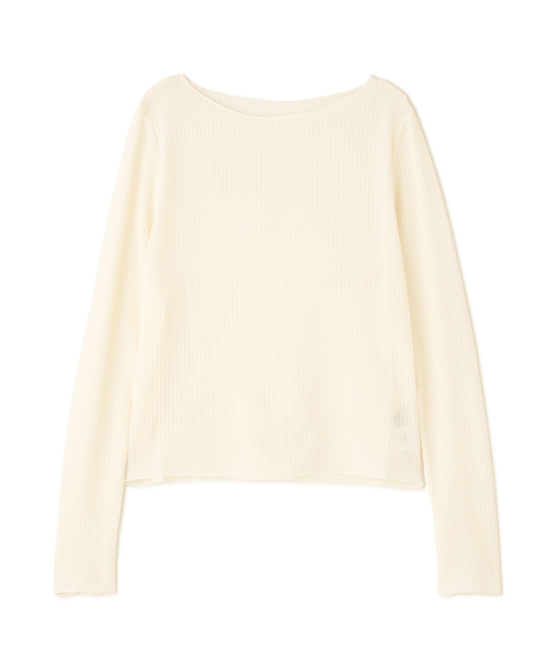  「シュリンクボートネックカットソー」|Tシャツ・カットソー|