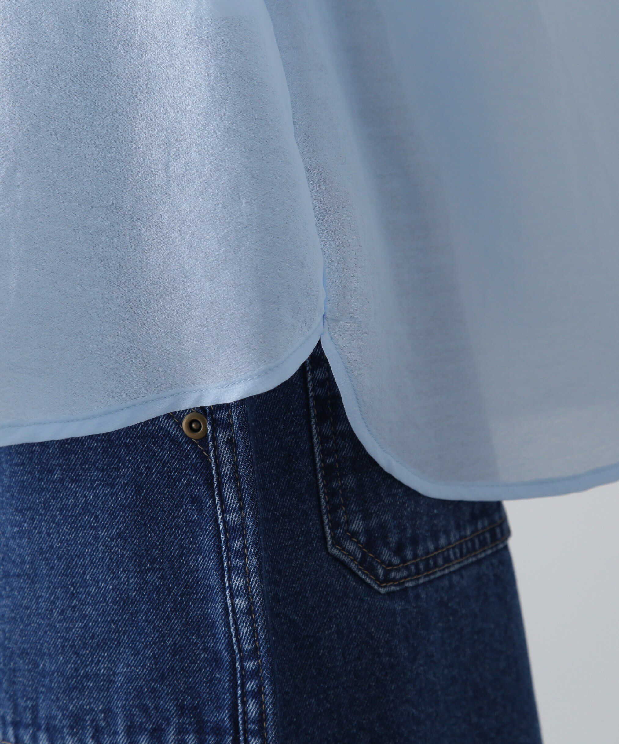  「ラッフルネックブラウス」|シャツ・ブラウス|