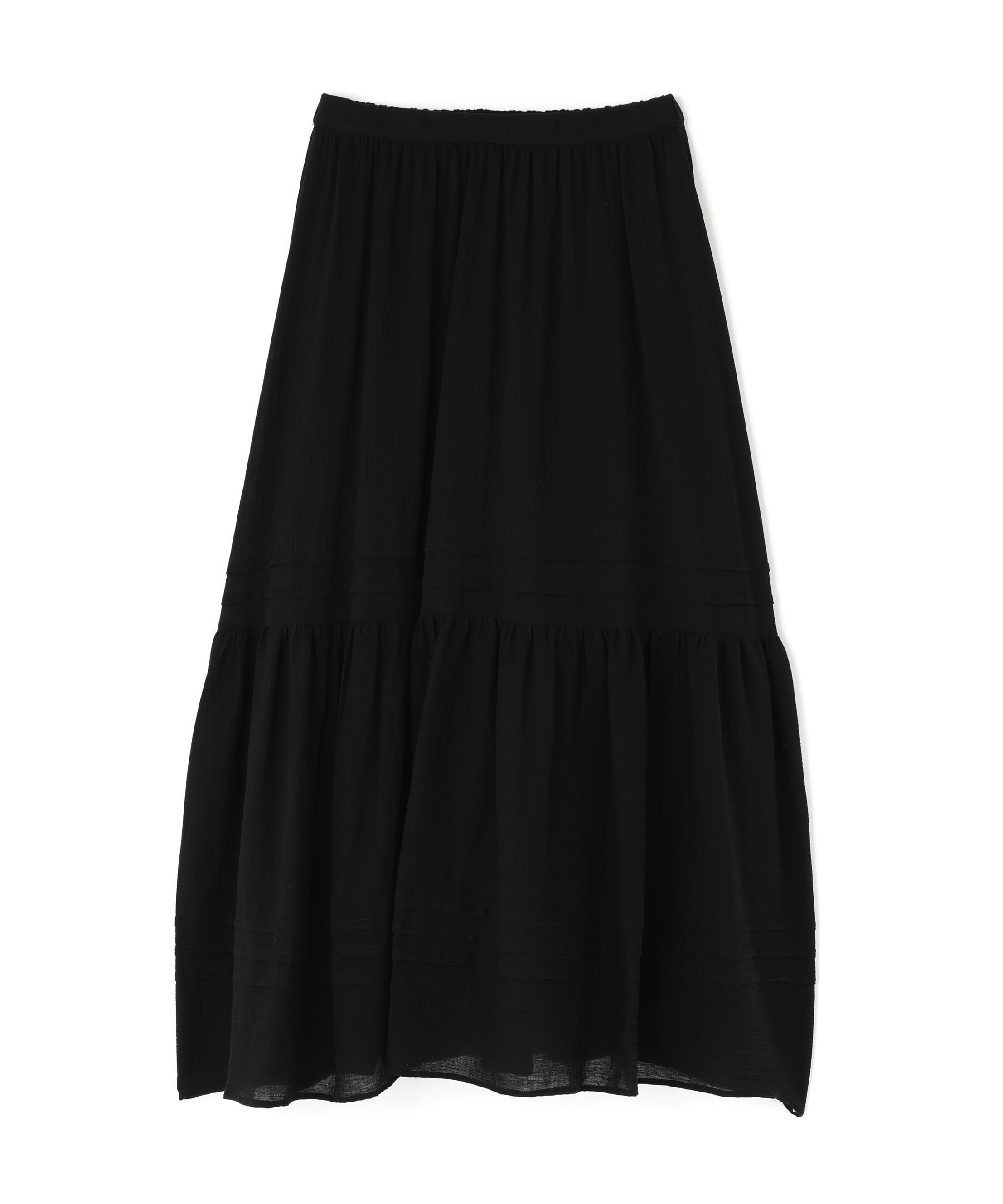  「楊柳切替ティアードスカート」|スカート|