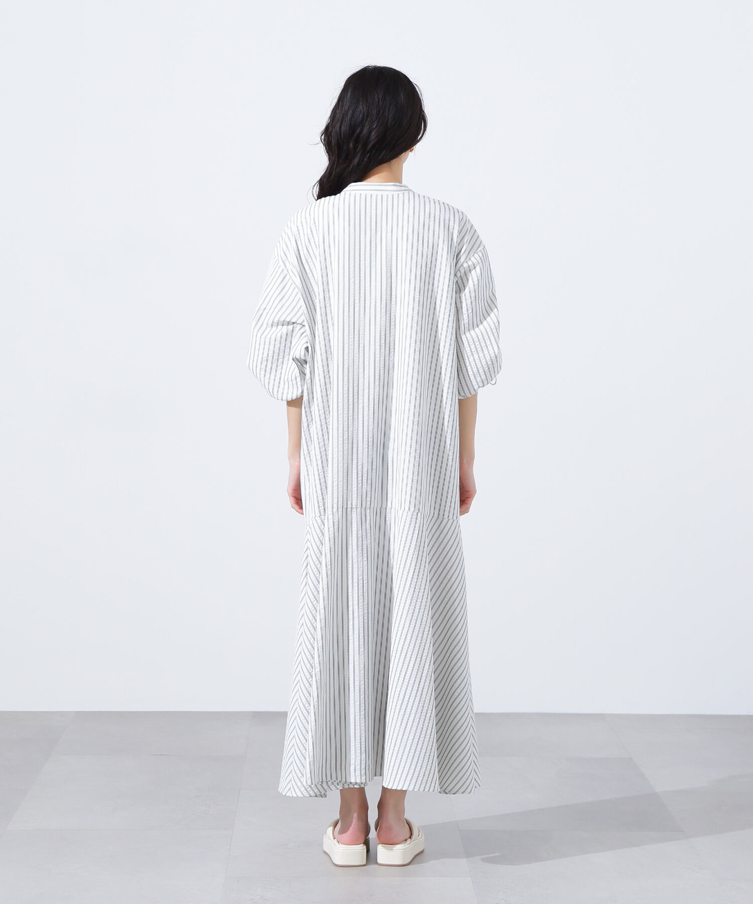  「ストライプドロストワンピース」|ワンピース|