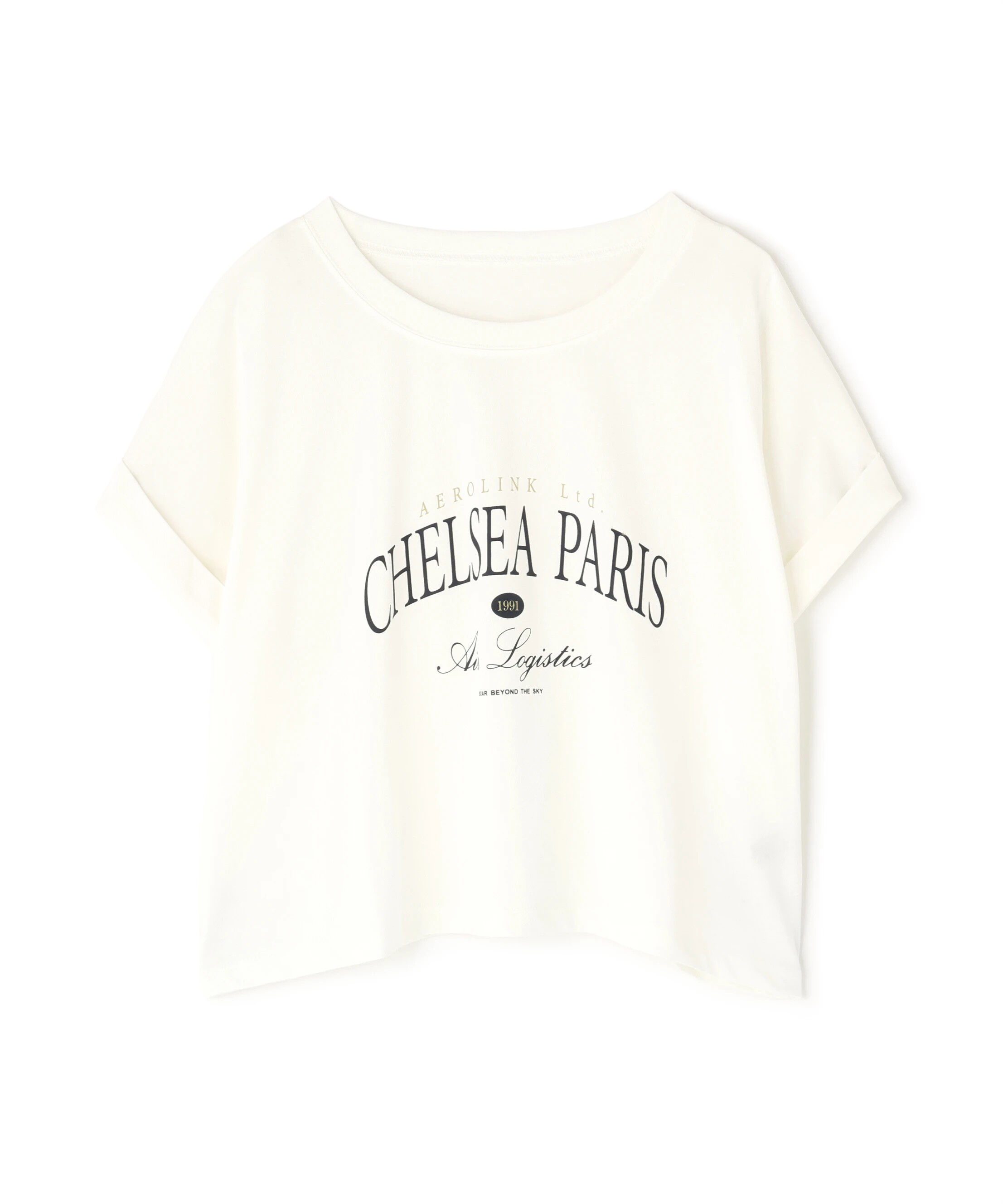  「クロップドカレッジロゴTシャツ」|Tシャツ・カットソー|