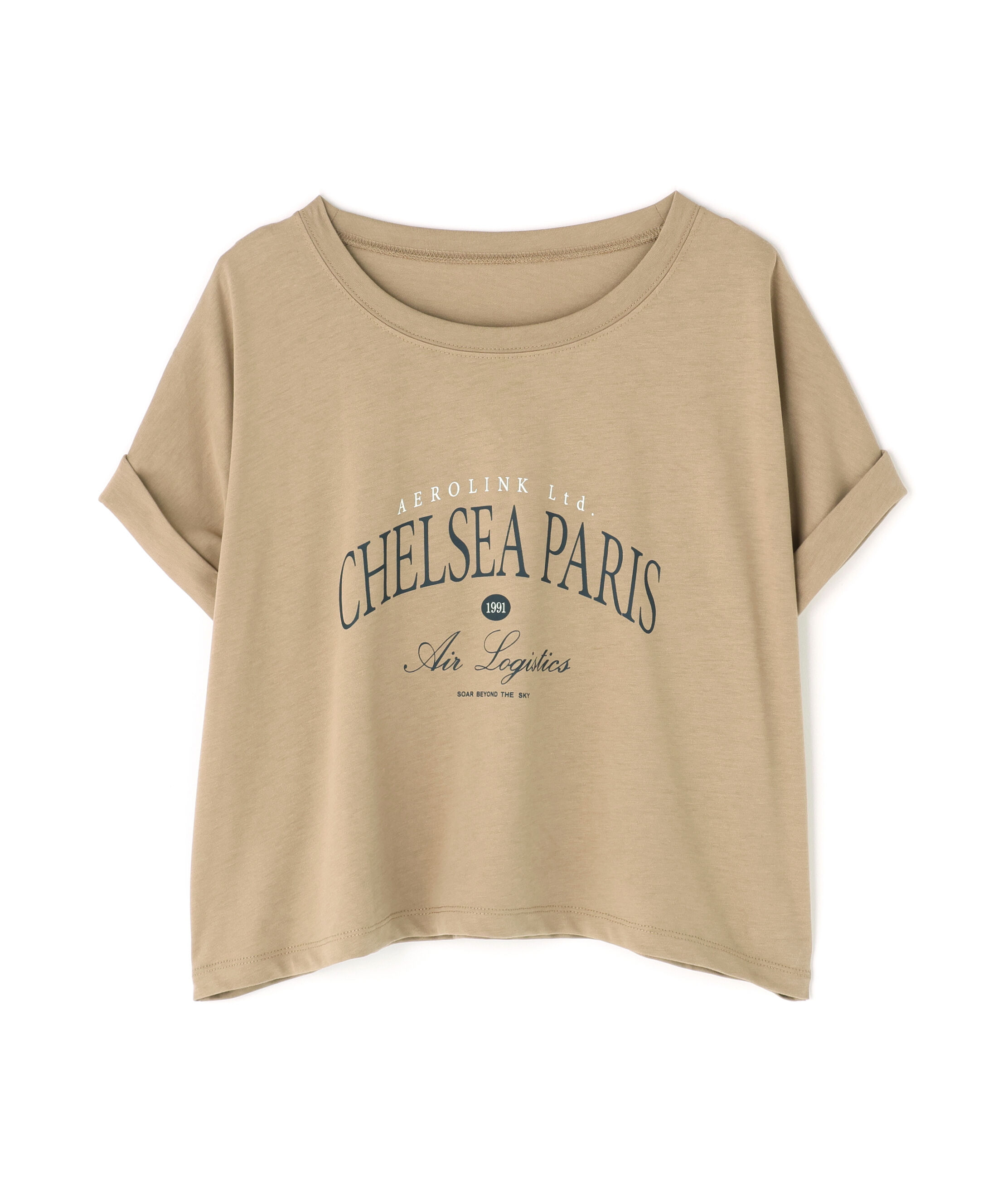  「クロップドカレッジロゴTシャツ」|Tシャツ・カットソー|