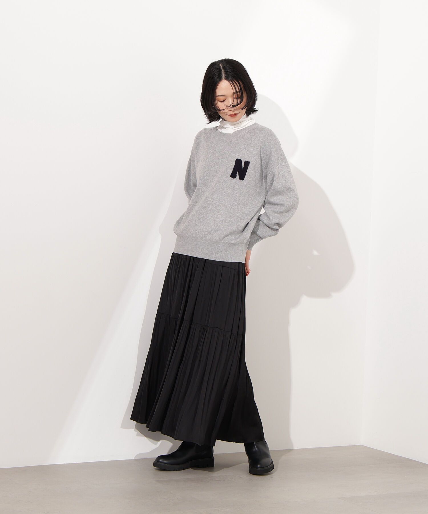  「ティアードロングスカート」|スカート|