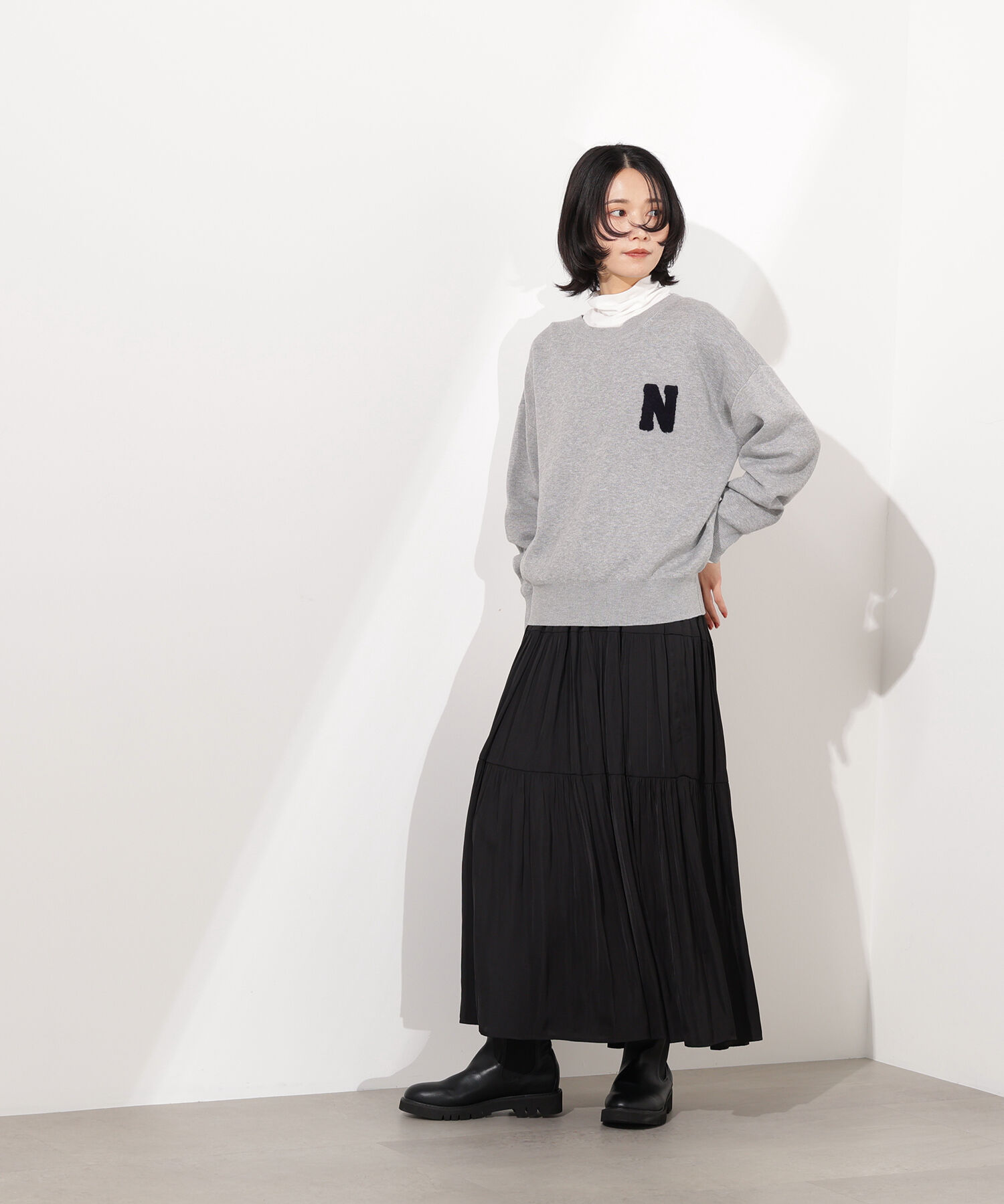  「ティアードロングスカート」|スカート|