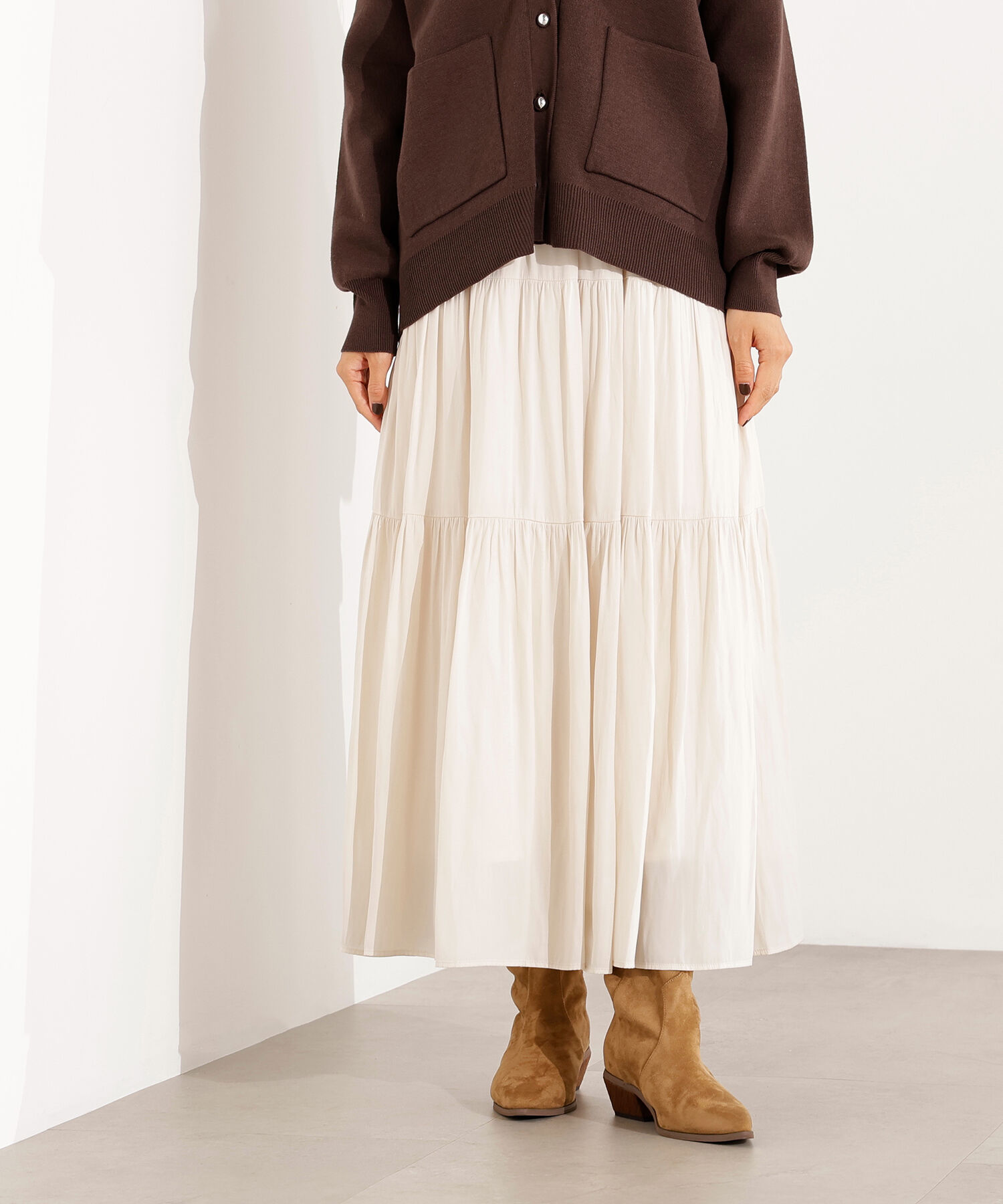  「ティアードロングスカート」|スカート|