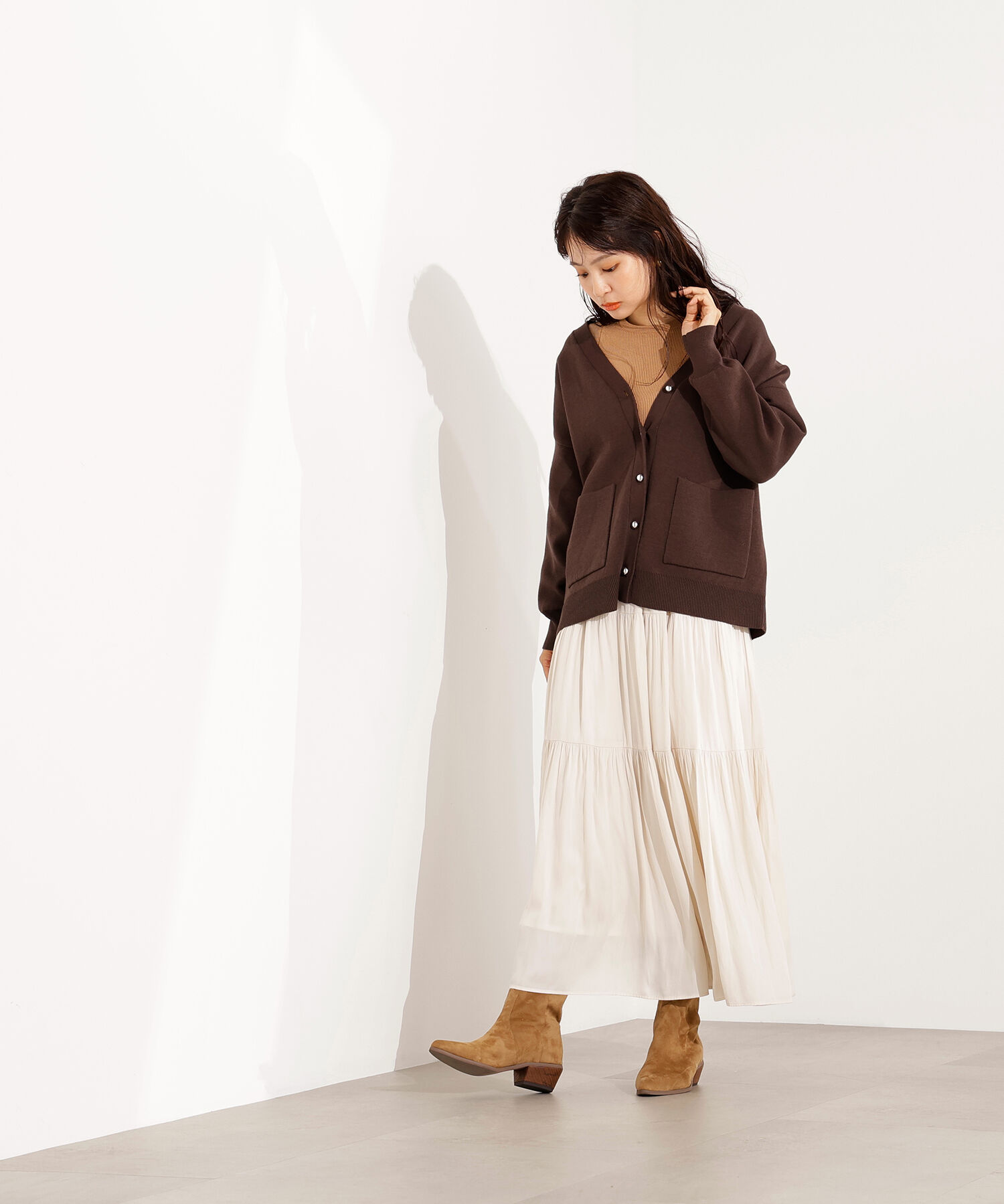  「ティアードロングスカート」|スカート|