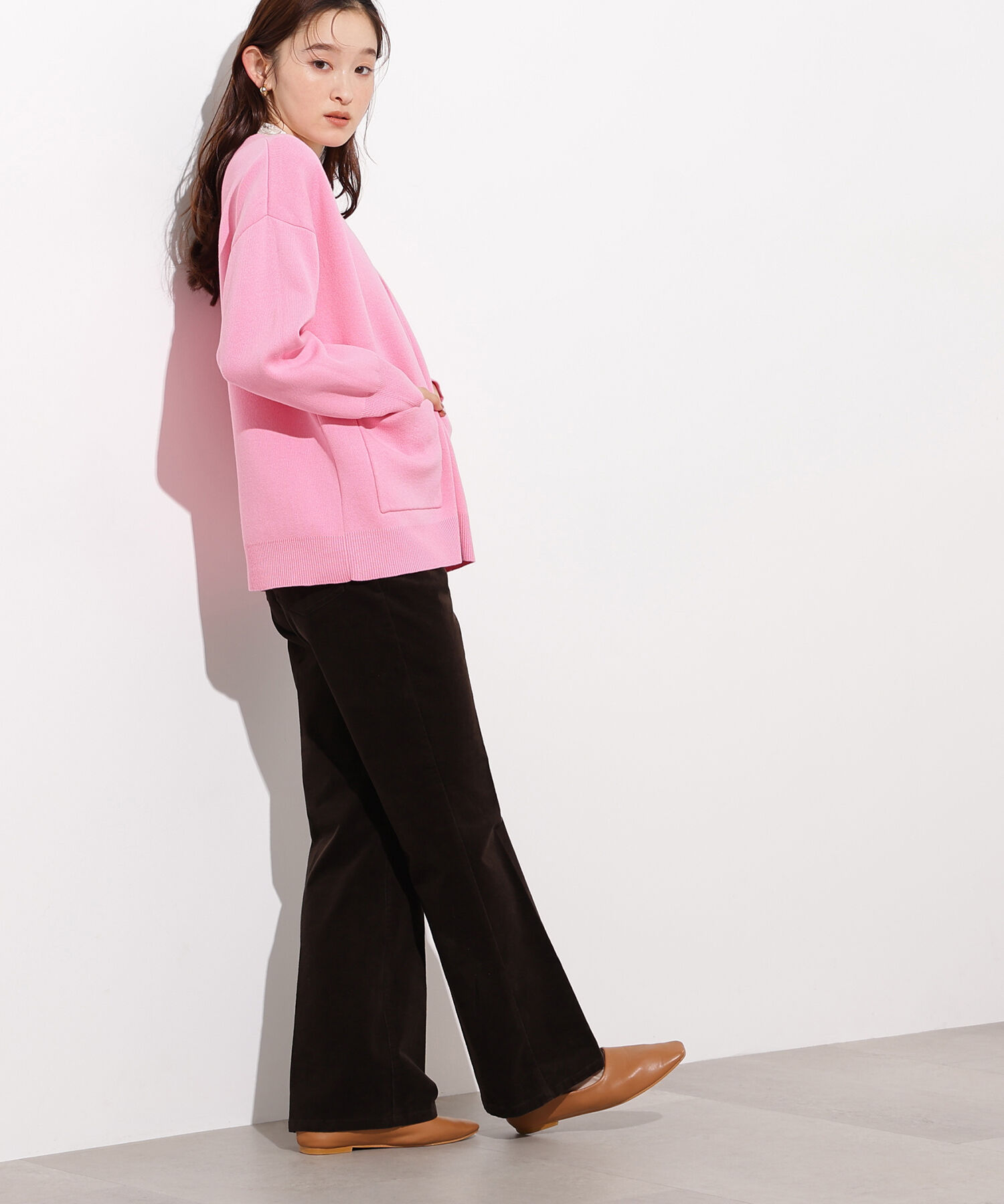  「スウェットライクフォルムカーディガン」|ニット・セーター|