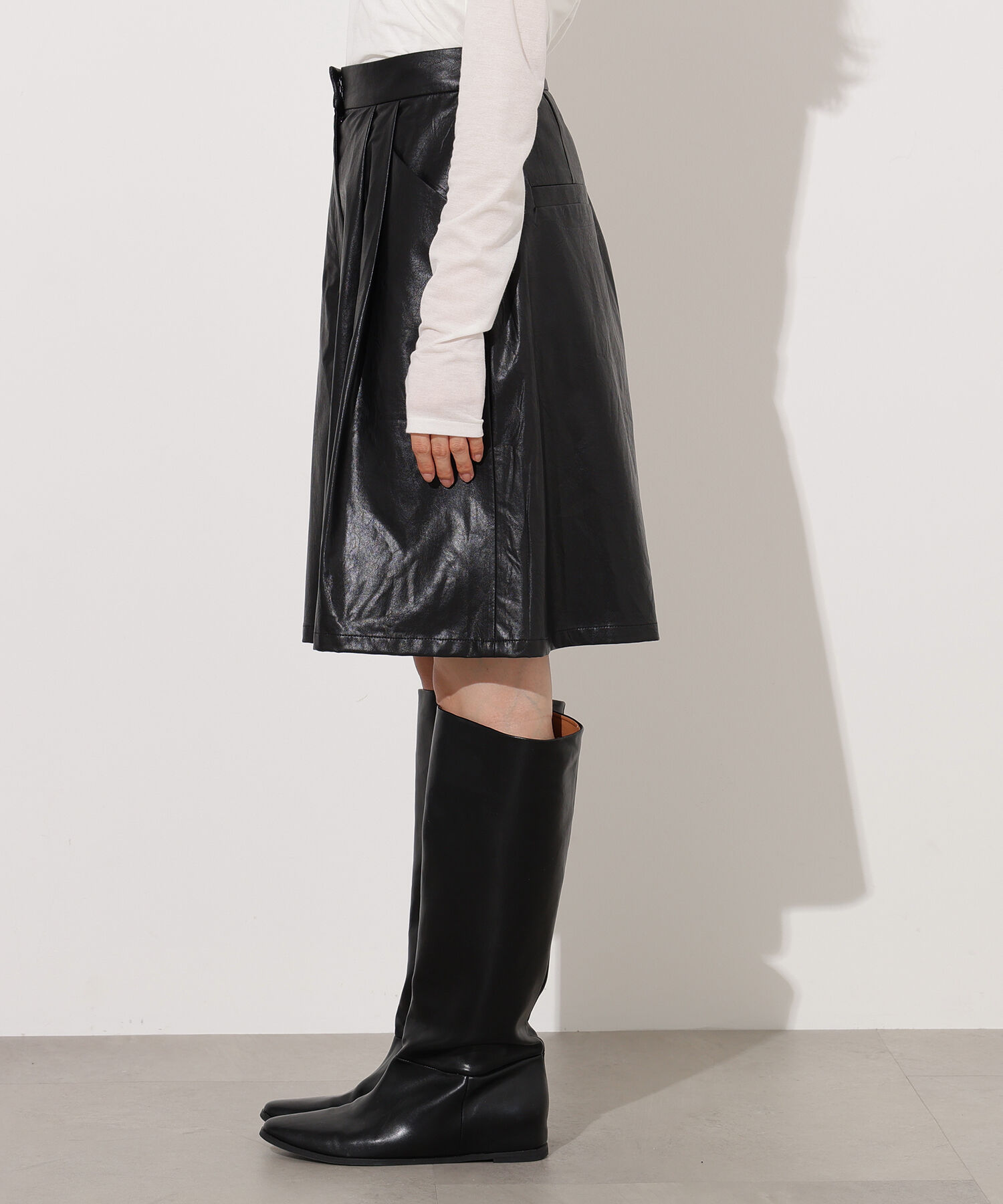  「フェイクレザーハーフパンツ」|その他|