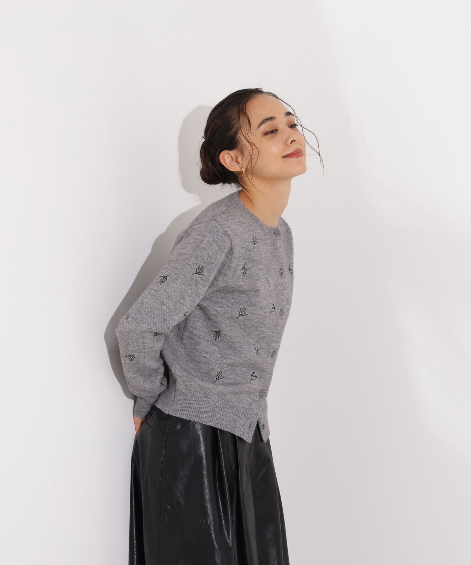  「フラワー刺繍カーディガン」|ニット・セーター|