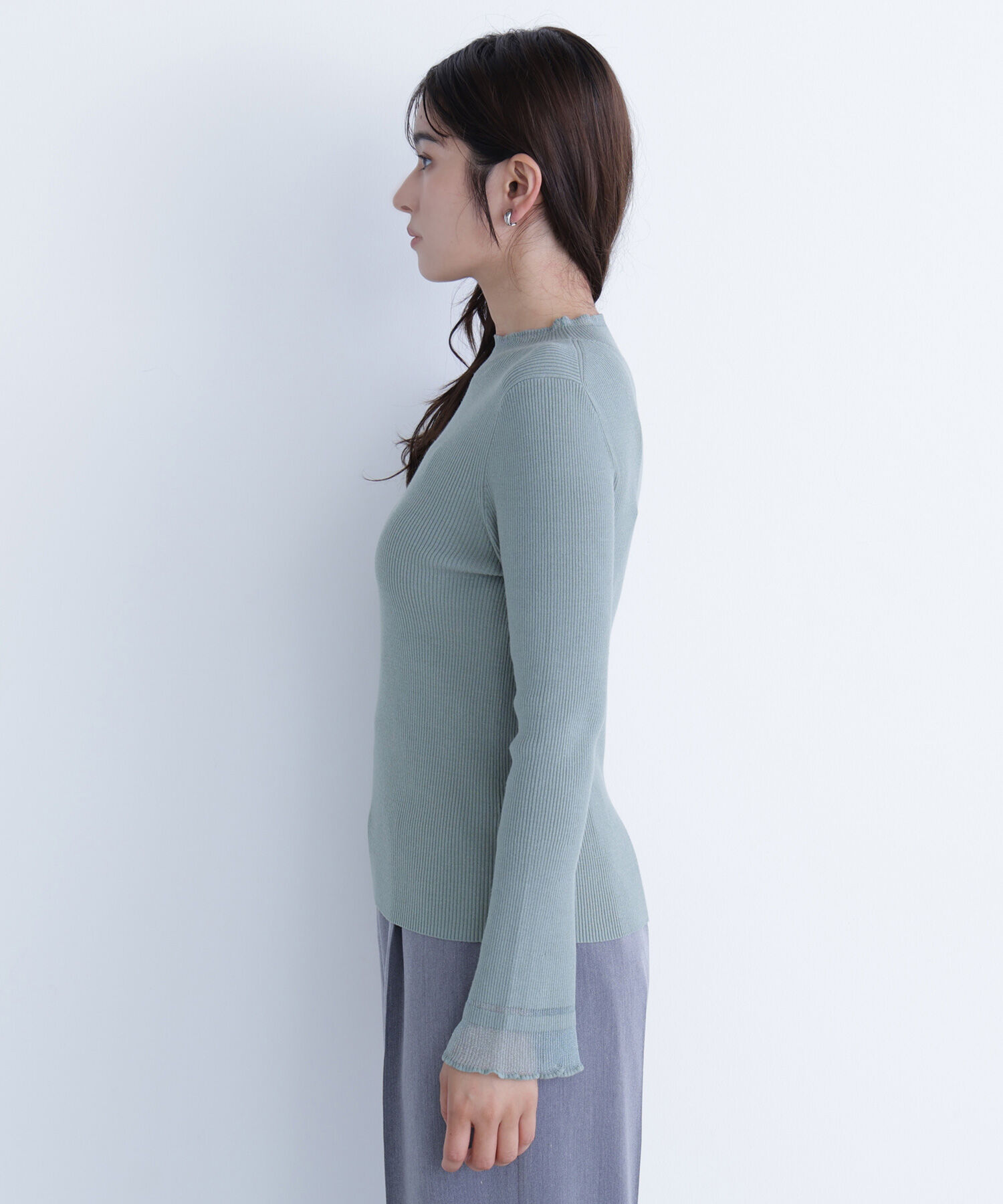 「&ldquo;さりげな&rdquo;シアースリーブニット」|ニット・セーター|