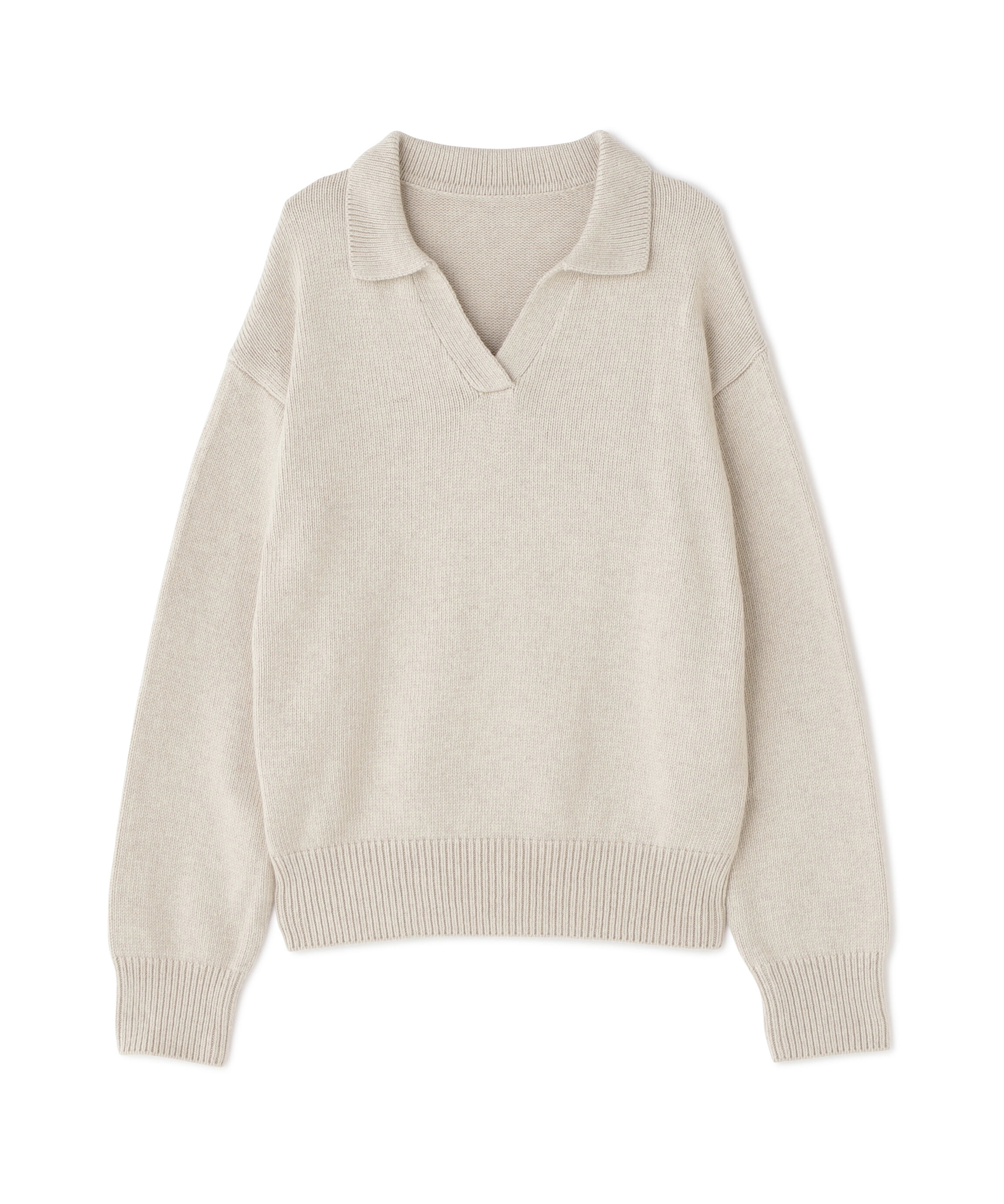  「スキッパーポロニット」|ニット・セーター|