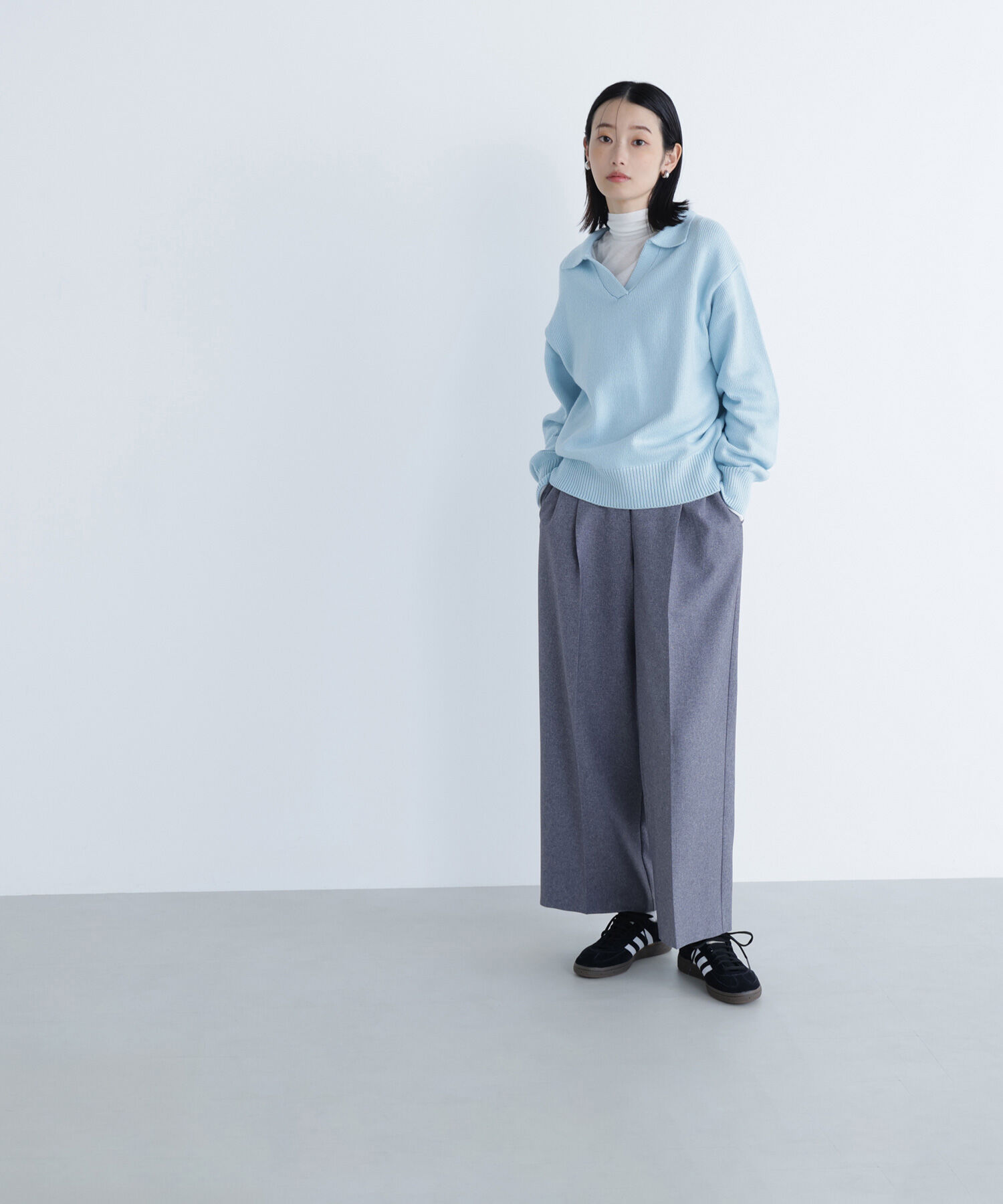  「スキッパーポロニット」|ニット・セーター|