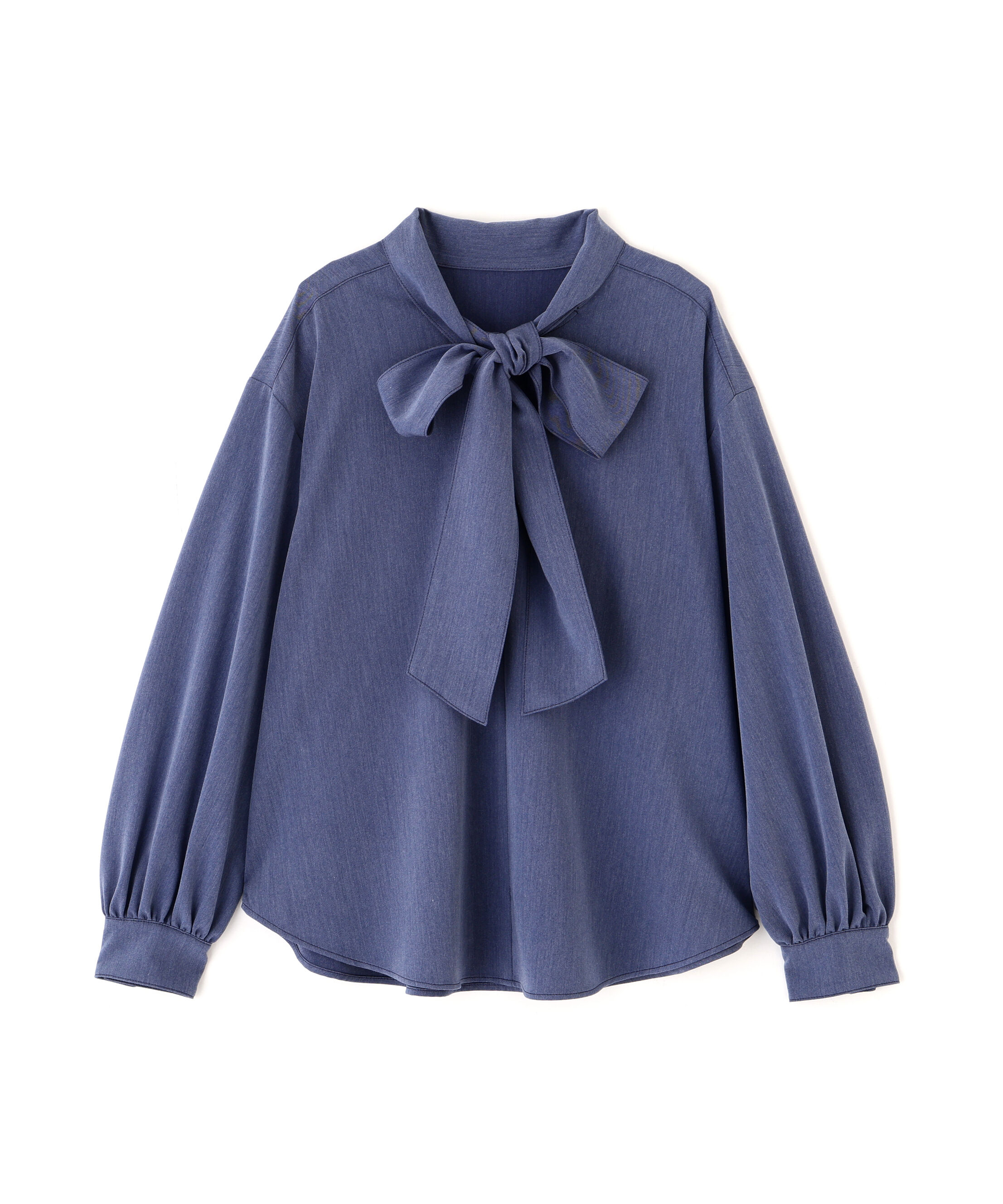  「シャンブレーボウタイブラウス」|シャツ・ブラウス|