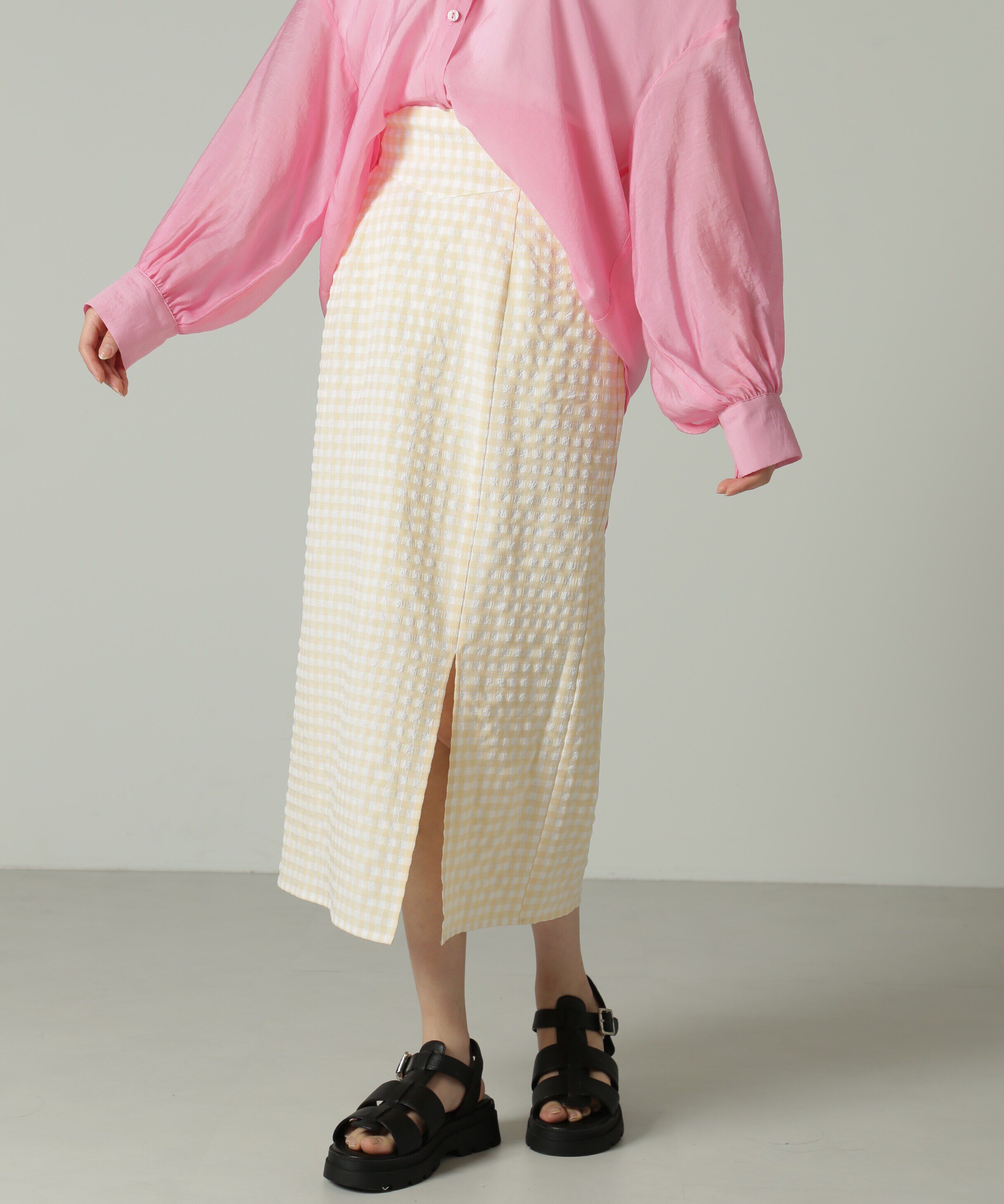  「[ﾍﾞｰｼﾞｭｷﾞﾝｶﾞﾑｶﾗｰWEB限定][低身長ｻｲｽﾞ/Sｼﾘｰｽﾞ]ｷ 」|スカート|