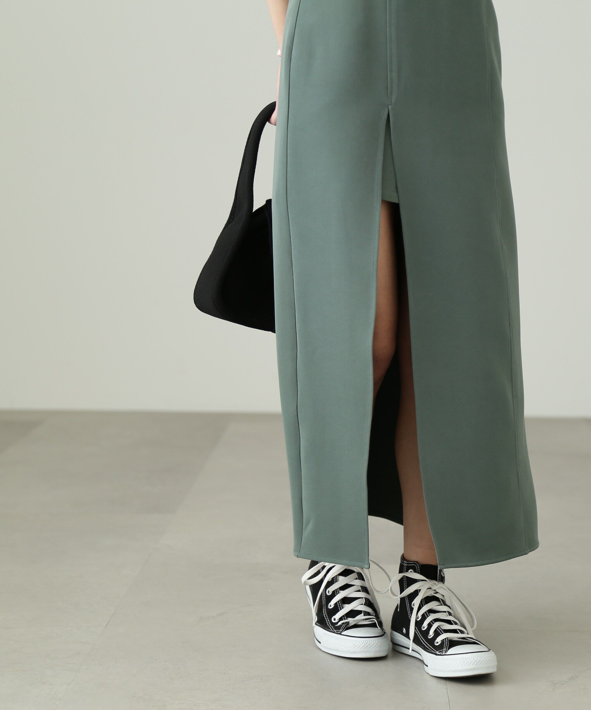  「深スリットレイヤードスカート」|スカート|