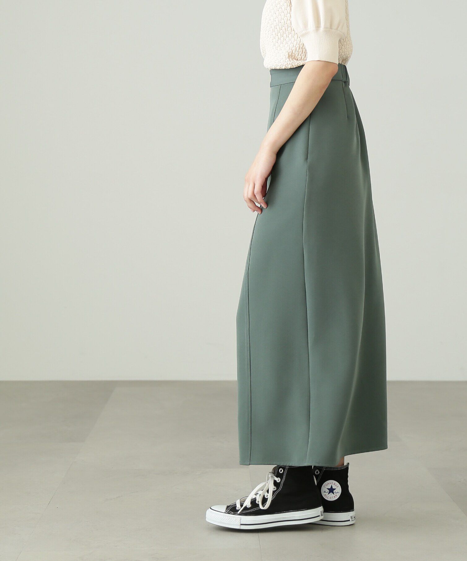  「深スリットレイヤードスカート」|スカート|